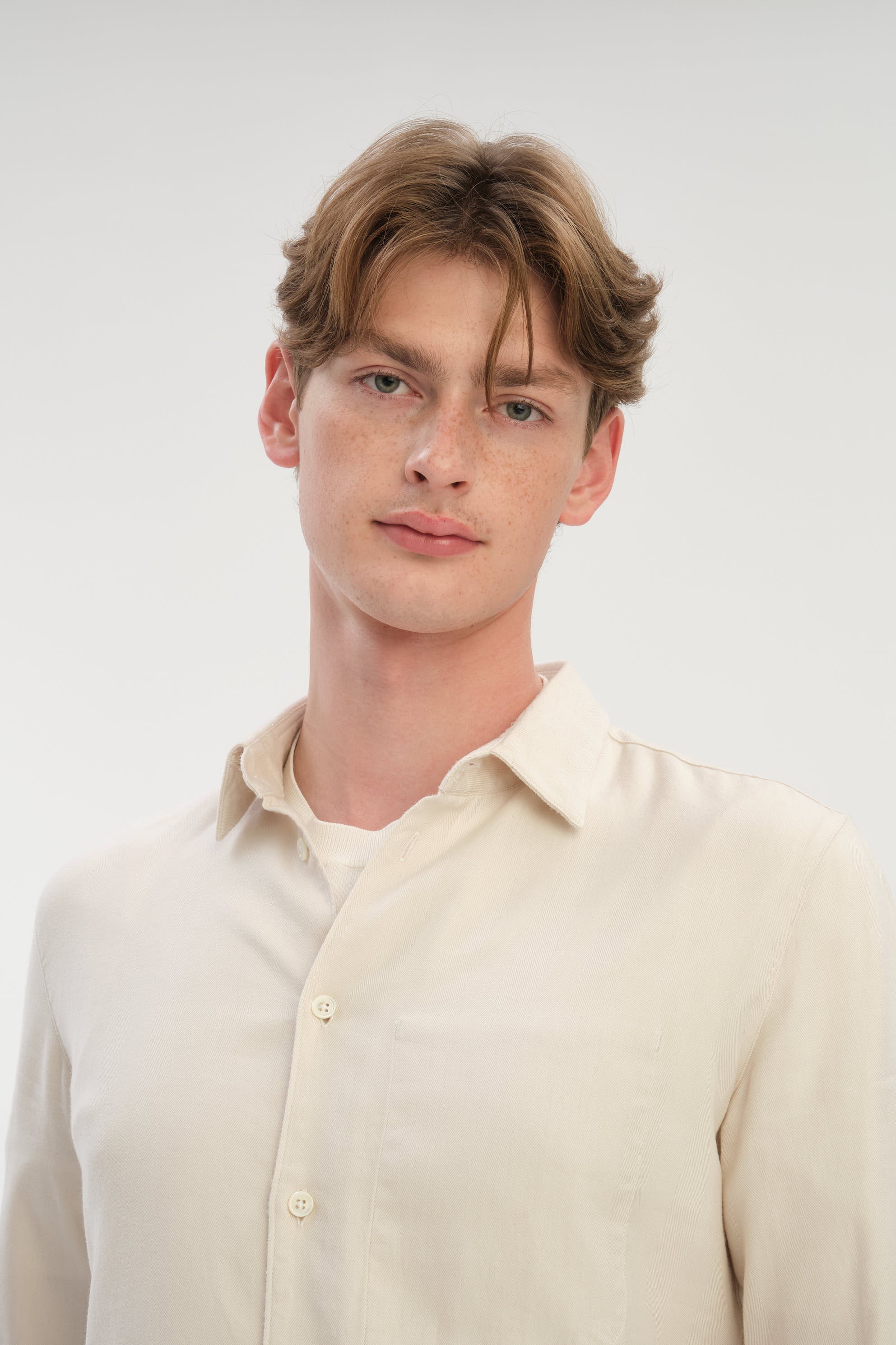 Feel Good Shirt in Creamy Silky Italian Lyocell and Organic Cotton Flannel