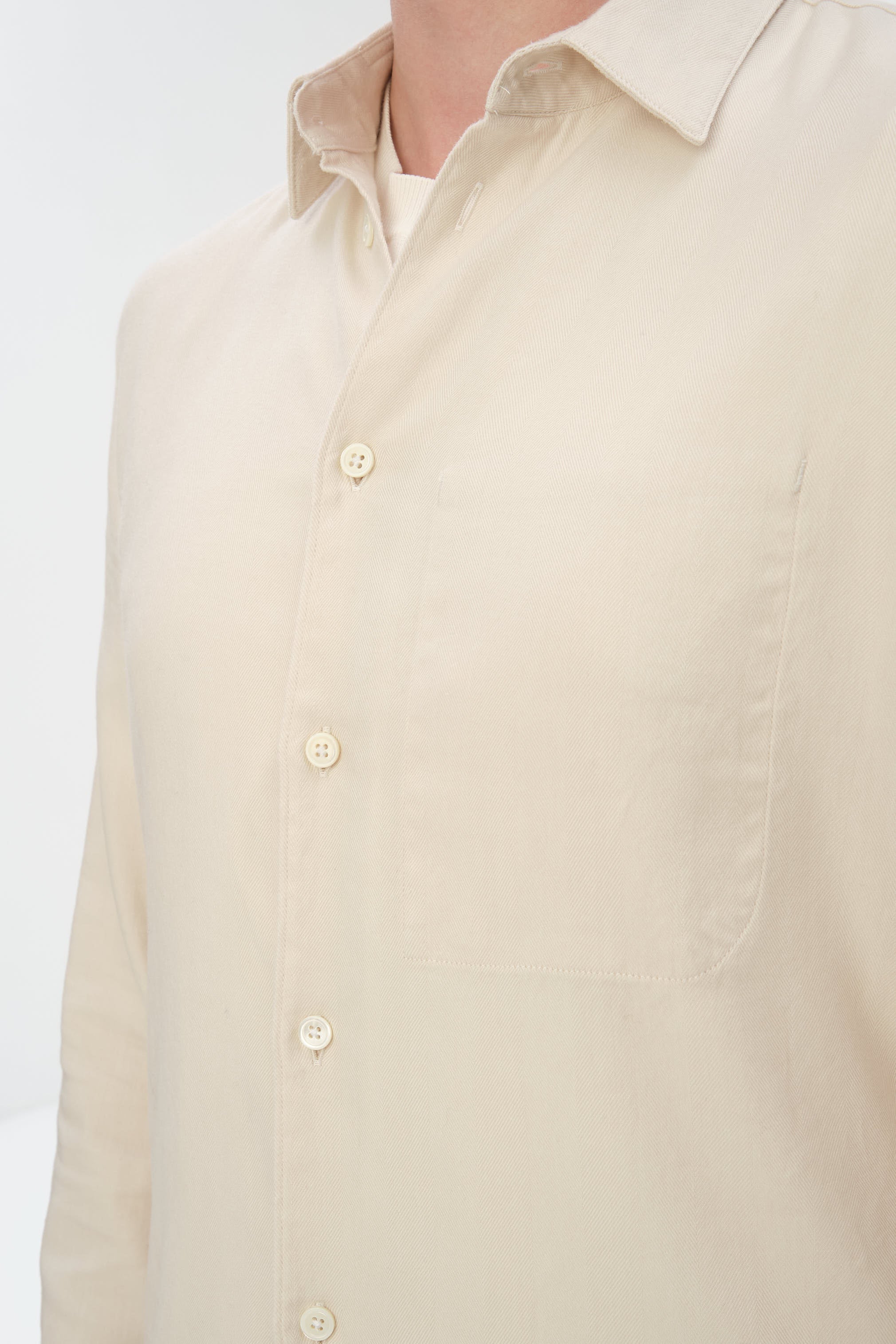 Feel Good Shirt in Creamy Silky Italian Lyocell and Organic Cotton Flannel