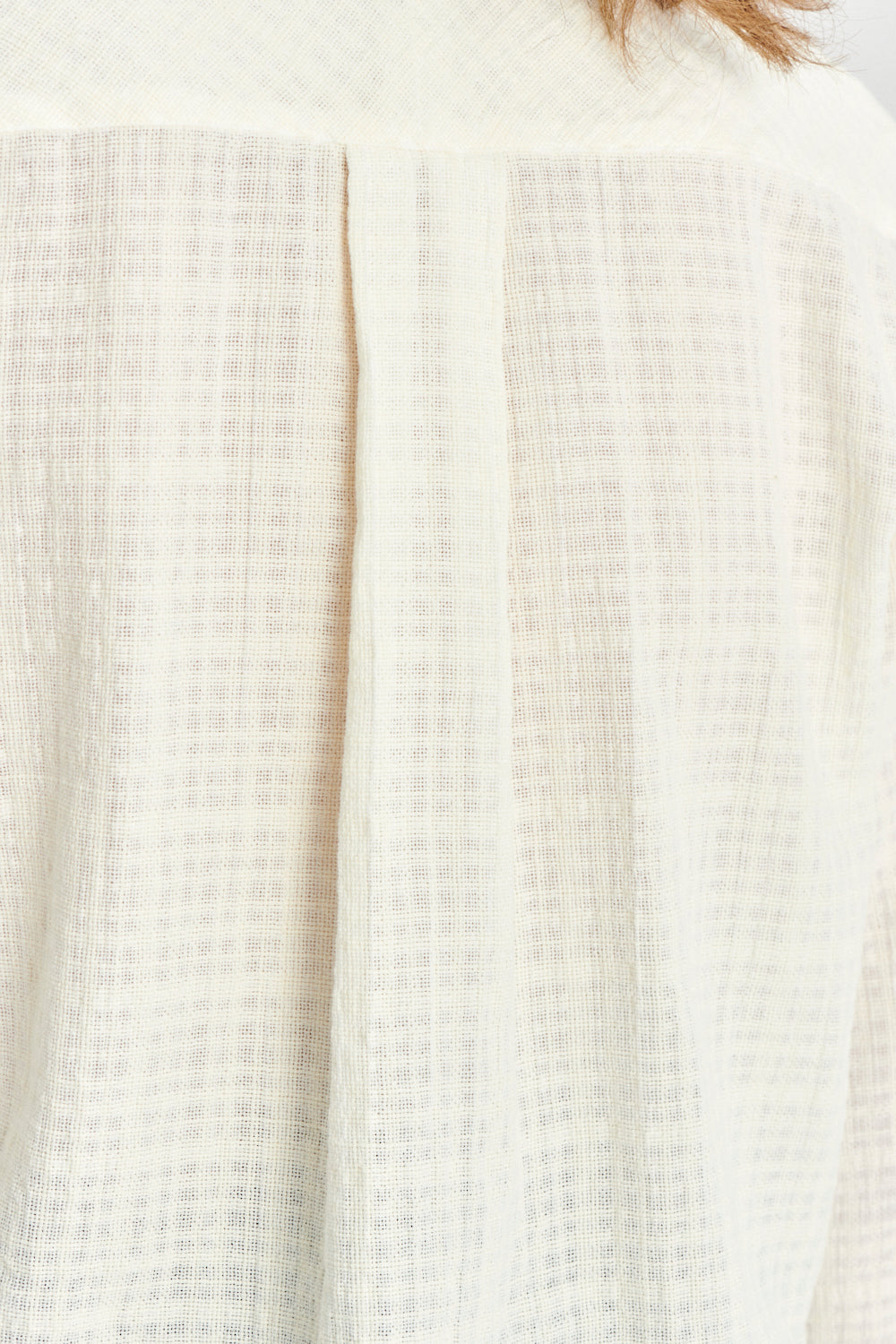 Ellipse Blouse in the Finest Off-White Airy Portuguese Cotton