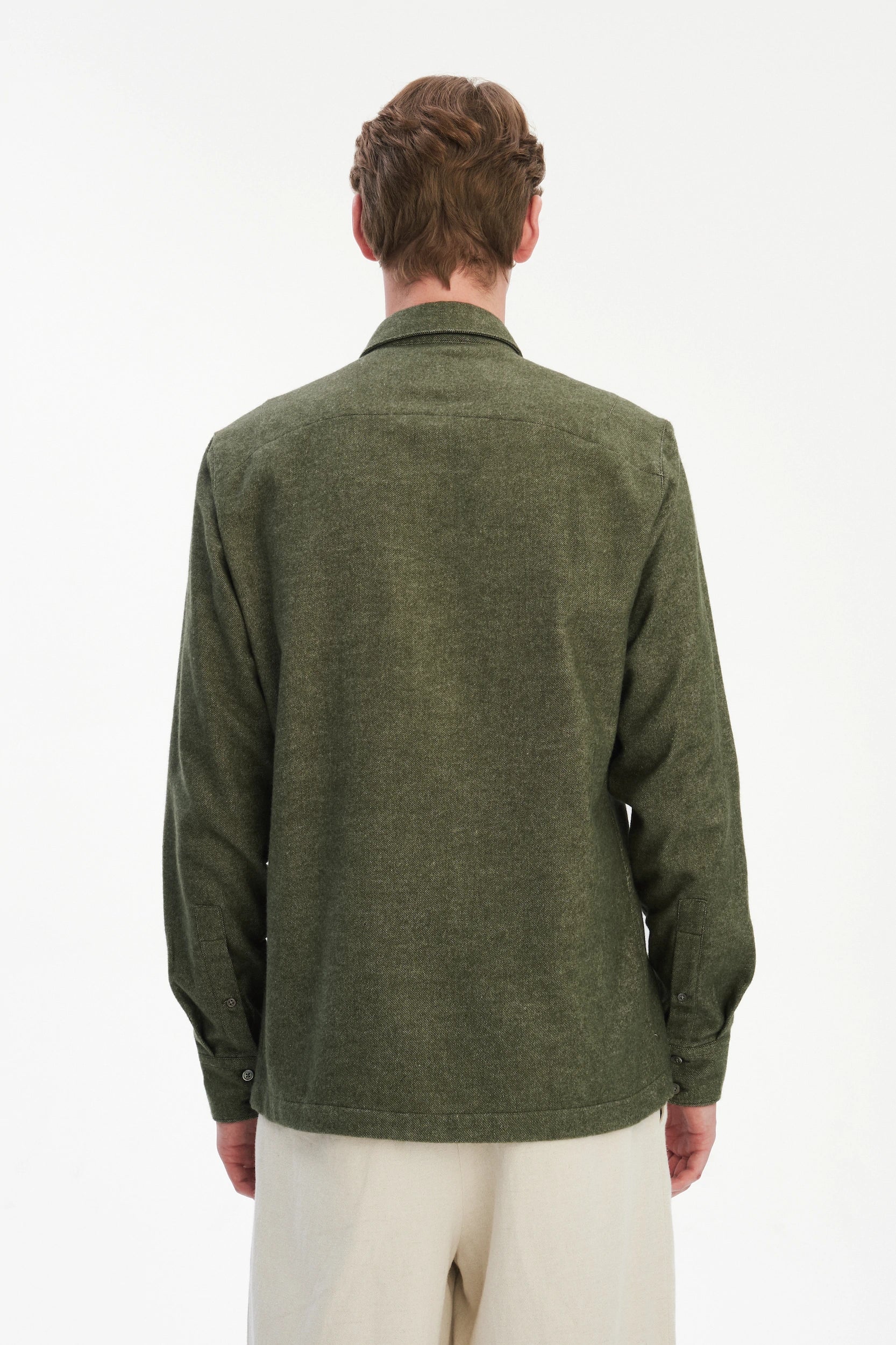 Strong Shirt in a Mix of Organic Cotton and Yak, Japanese Fabric