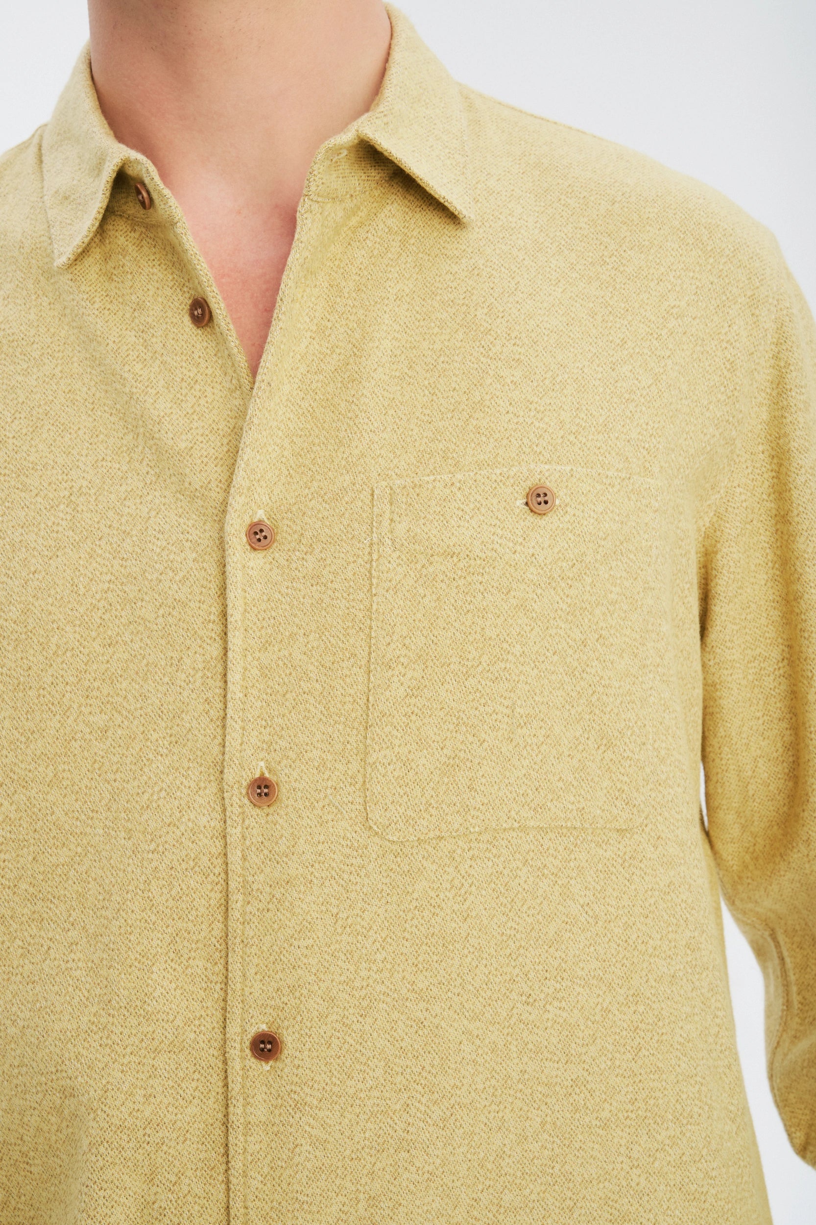 Strong Shirt in the Finest Yellow Portuguese Cotton Flannel