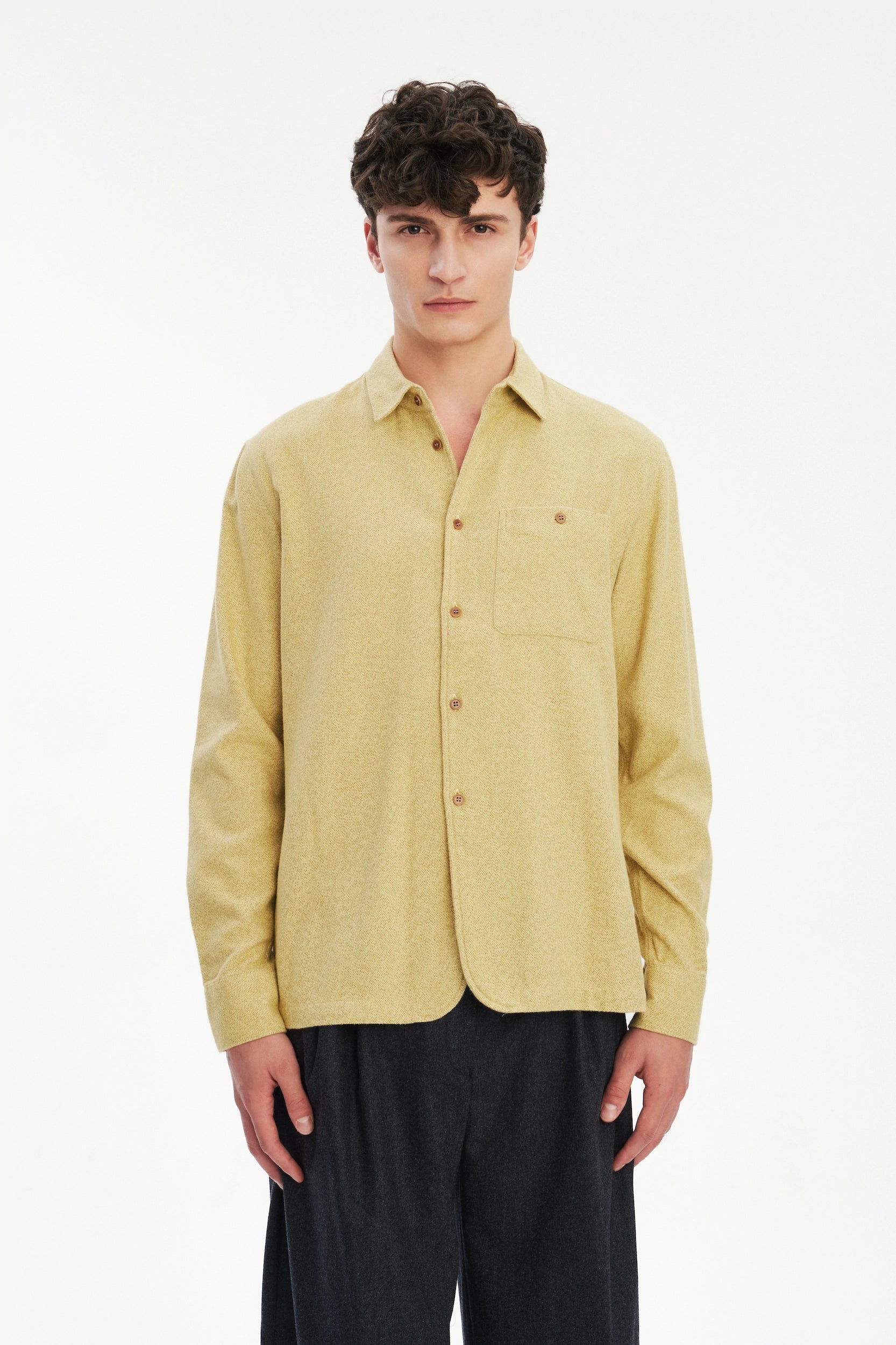 Strong Shirt in the Finest Yellow Portuguese Cotton Flannel