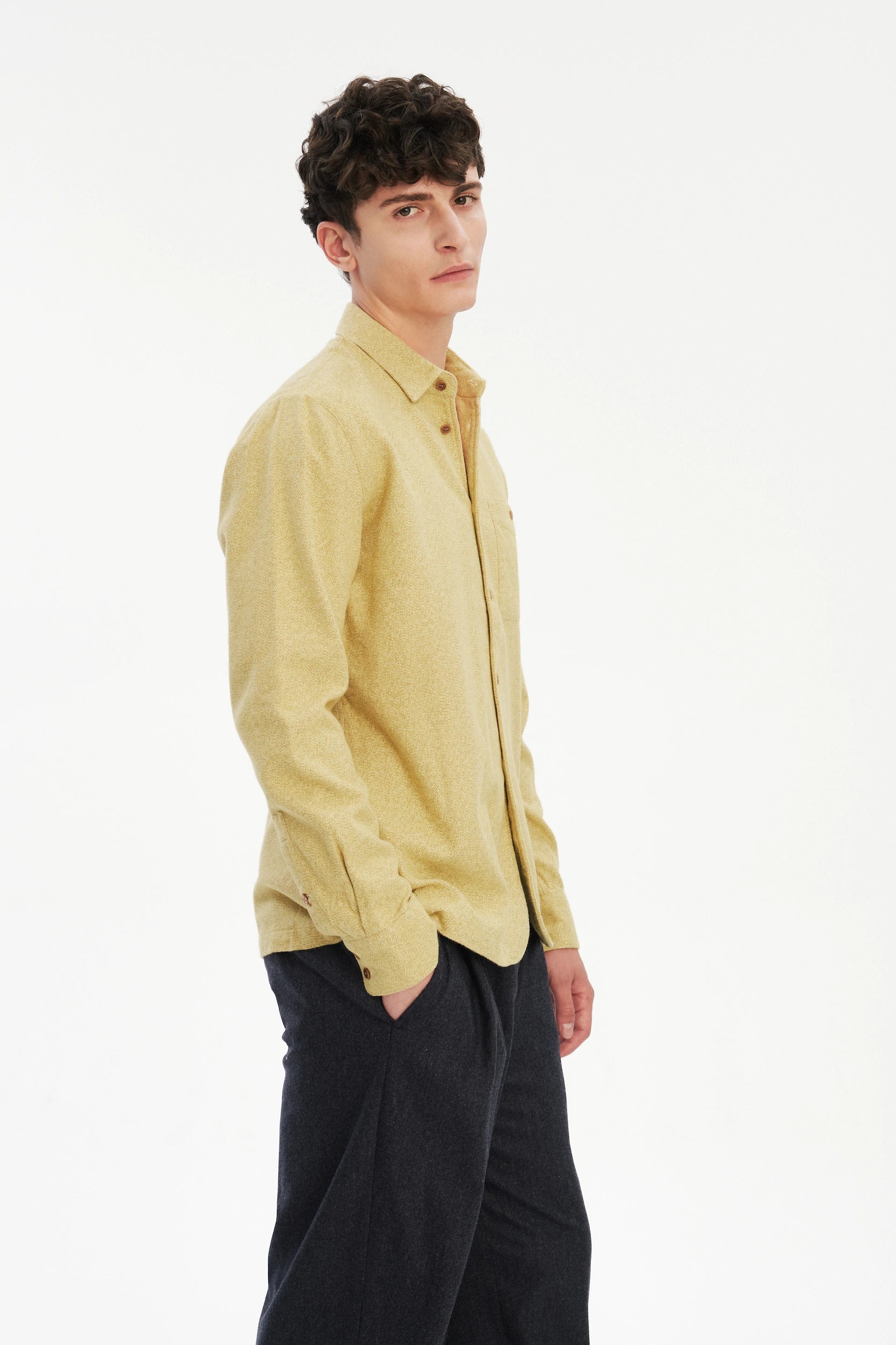 Strong Shirt in the Finest Yellow Portuguese Cotton Flannel