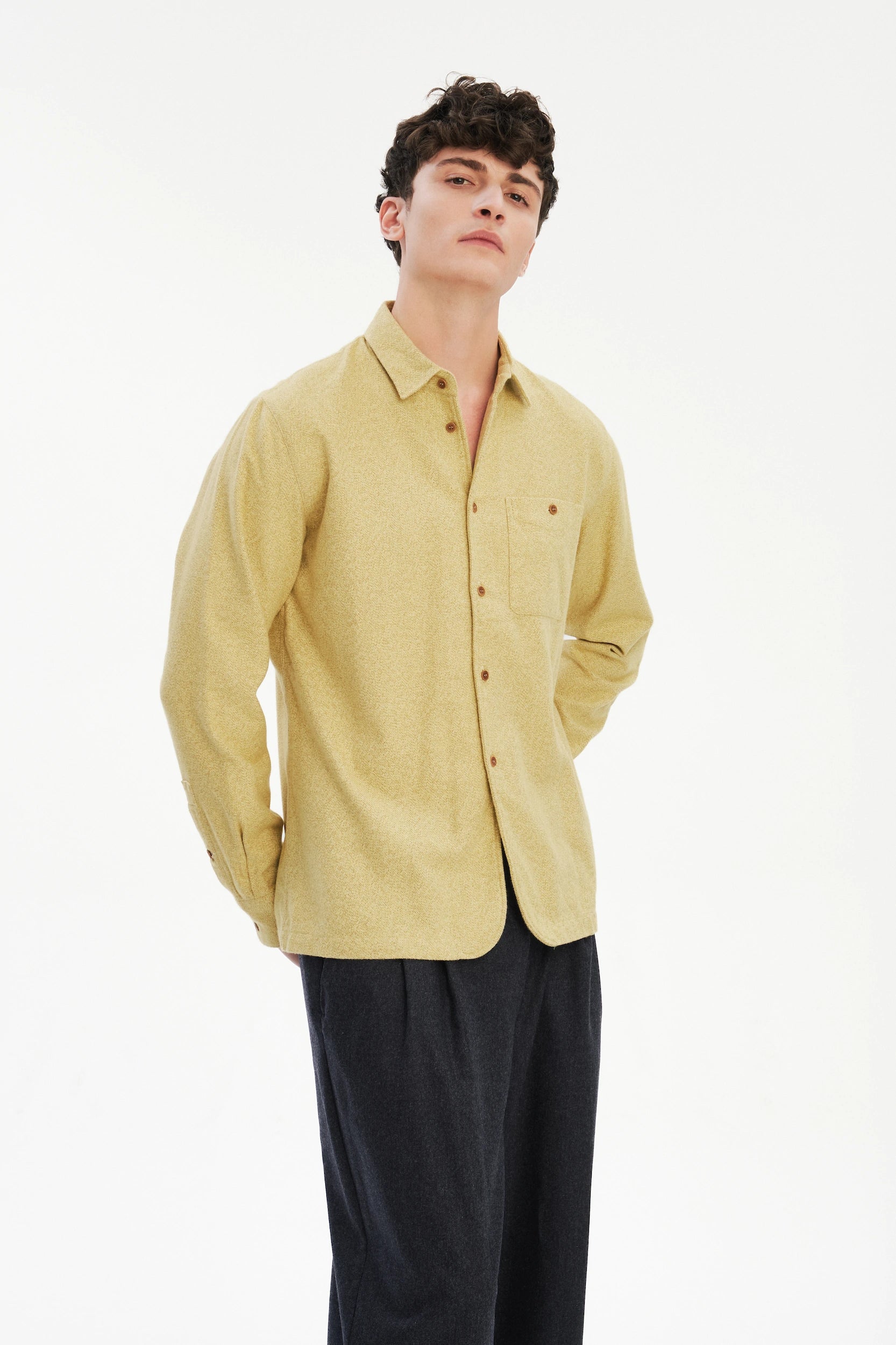 Strong Shirt in the Finest Yellow Portuguese Cotton Flannel