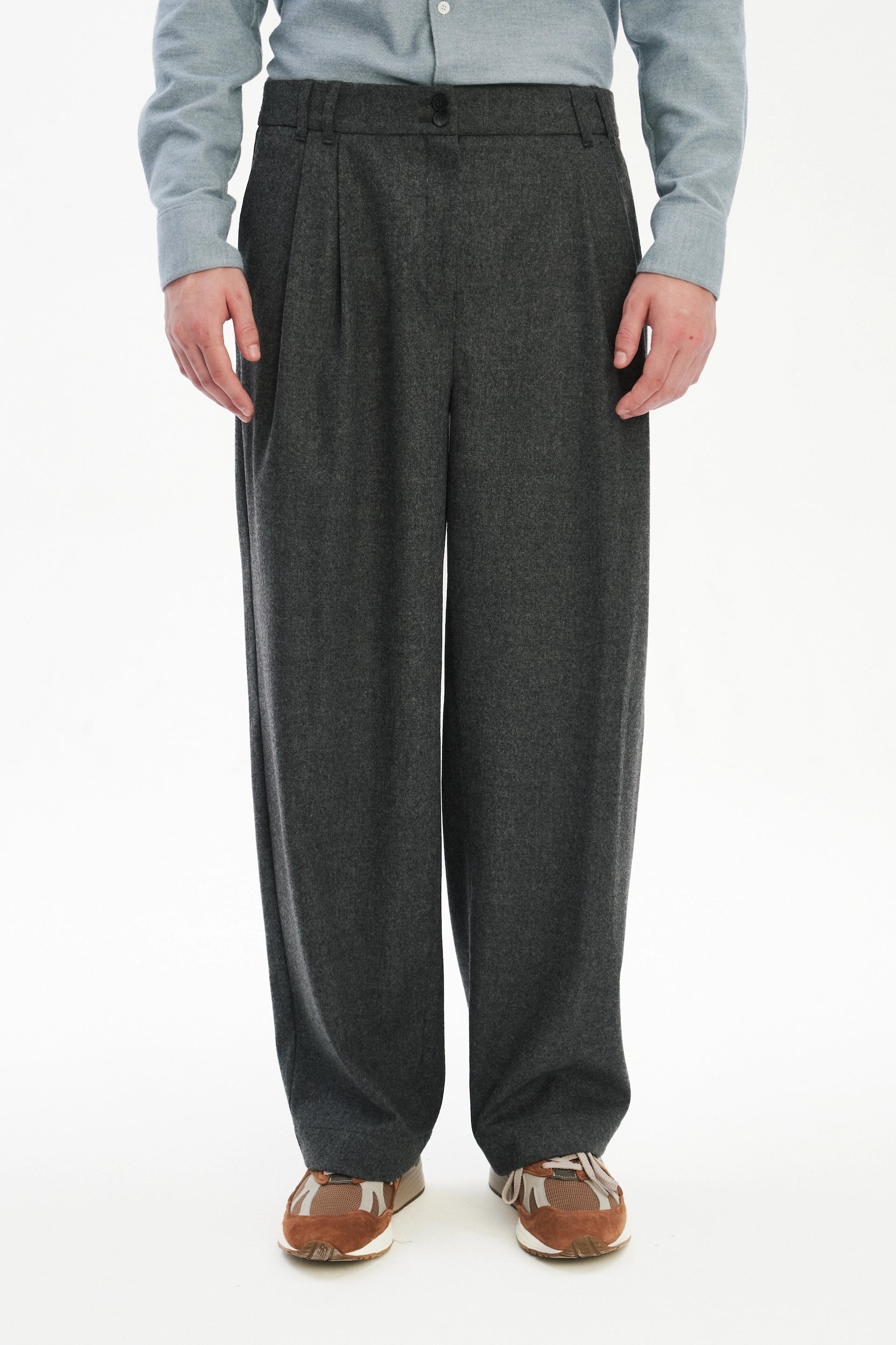 Utrecht Trousers in the Finest Grey Virgin Wool