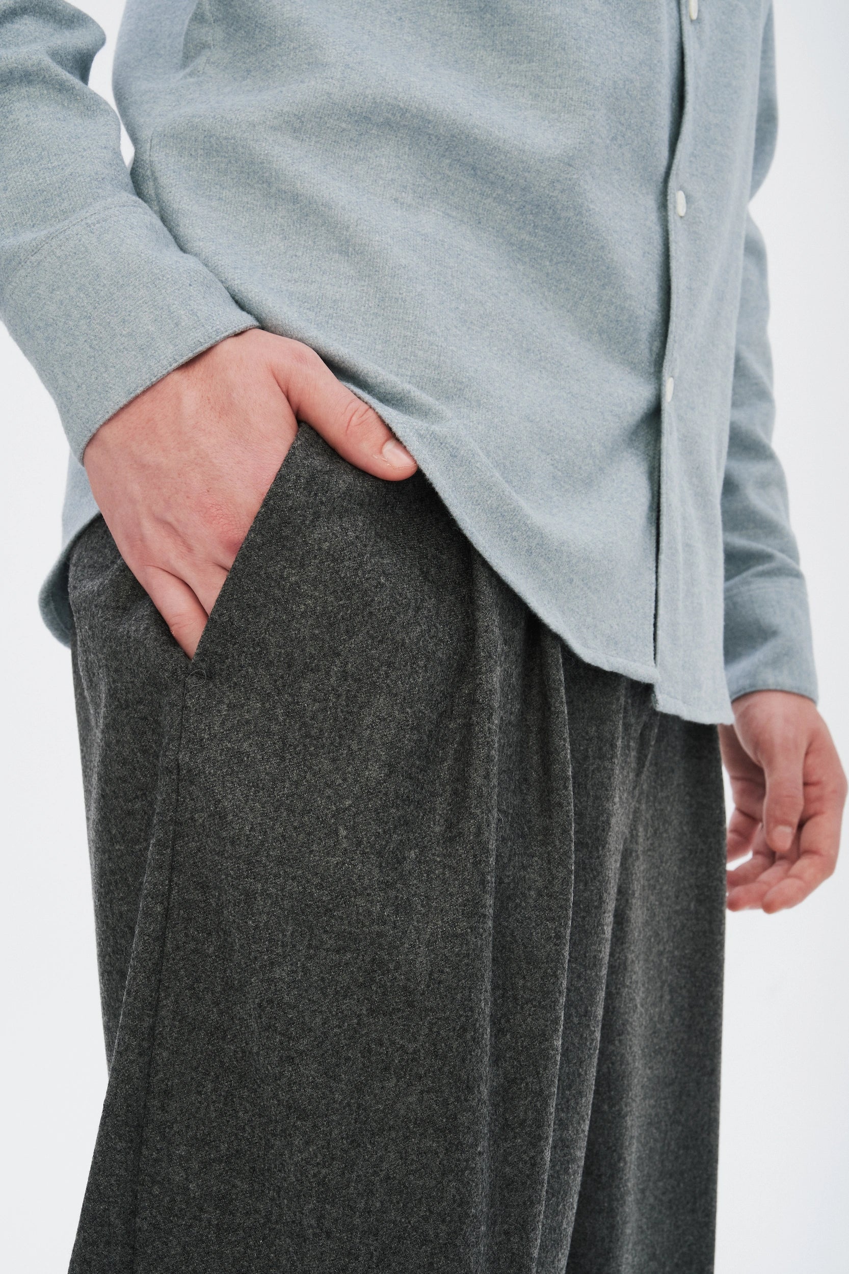 Utrecht Trousers in the Finest Grey Virgin Wool