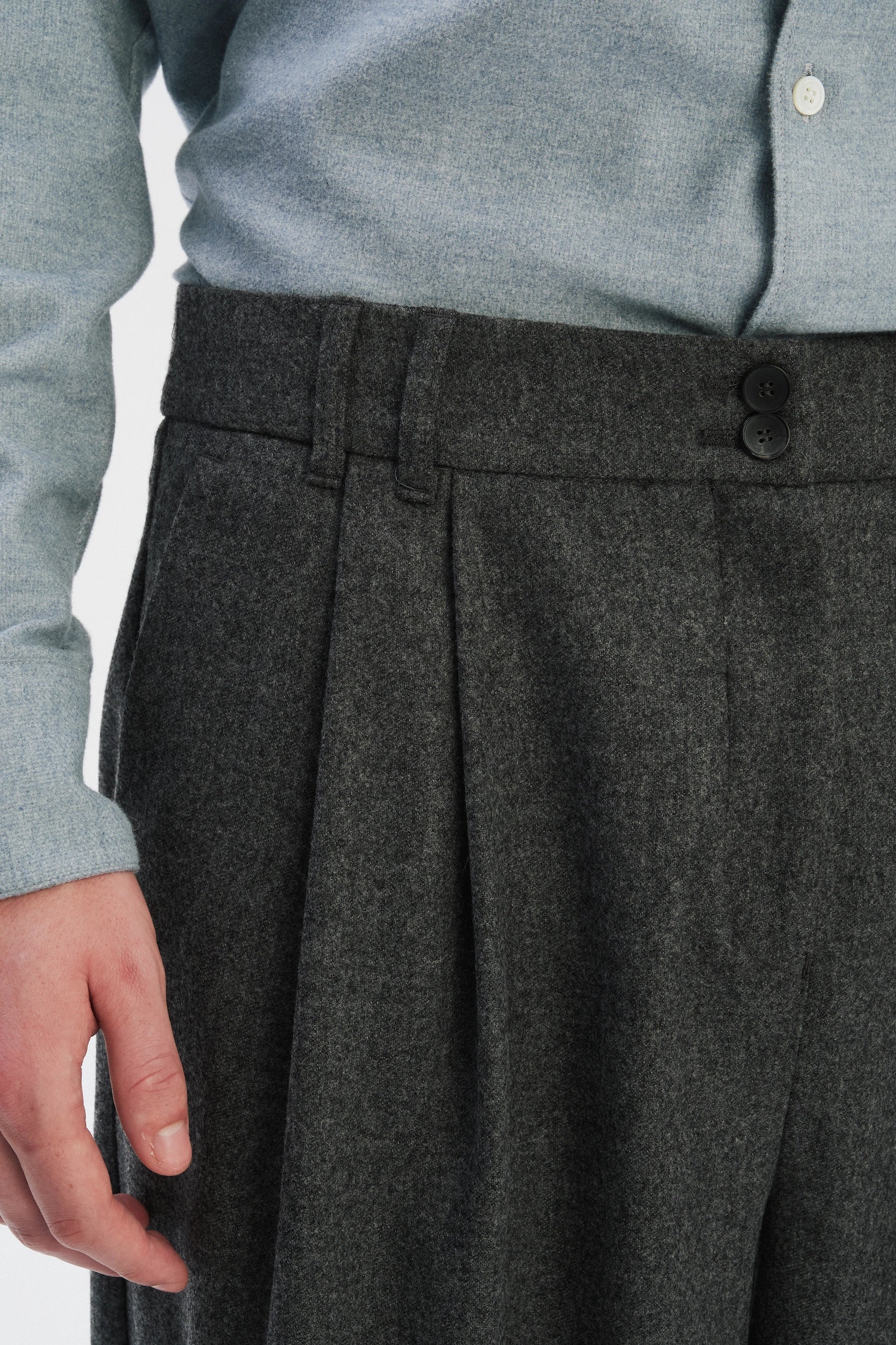 Utrecht Trousers in the Finest Grey Virgin Wool