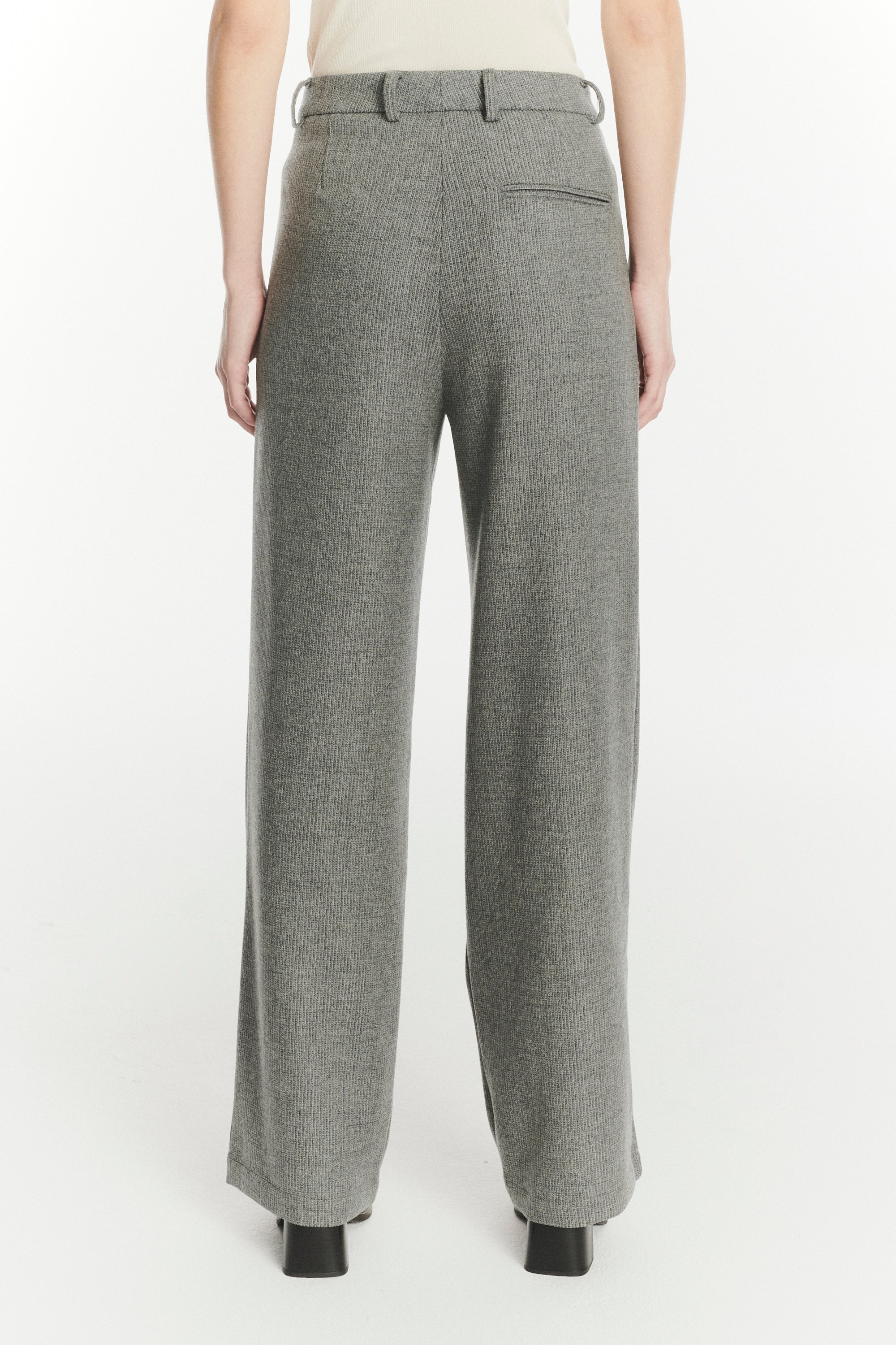 Slick Trousers in the Finest Light Grey Soft Virgin Wool and Cashmere