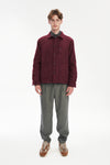 Snap Button Jacket in Italian Recycled Wool and Cotton with MEIDA