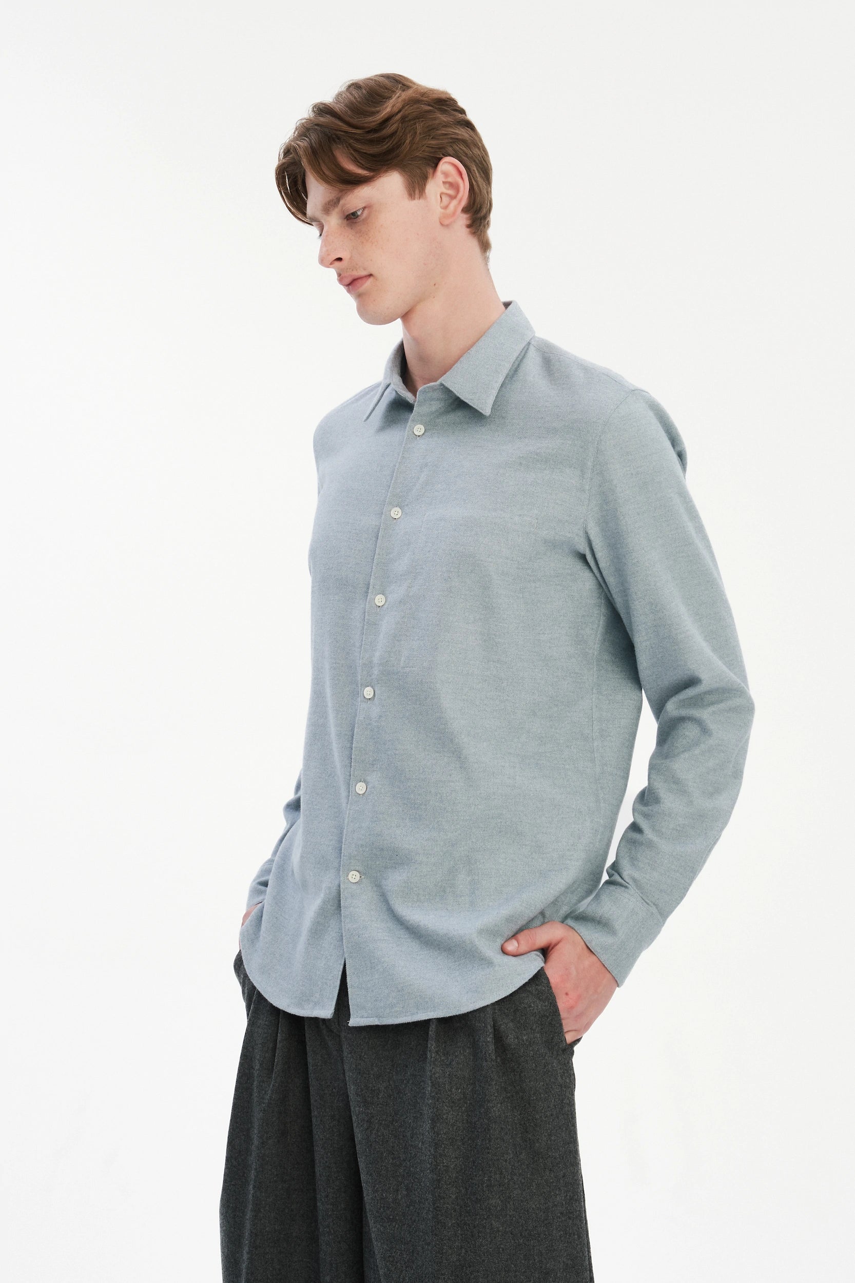Feel Good Shirt in the Finest Cotton – Pastel Blue