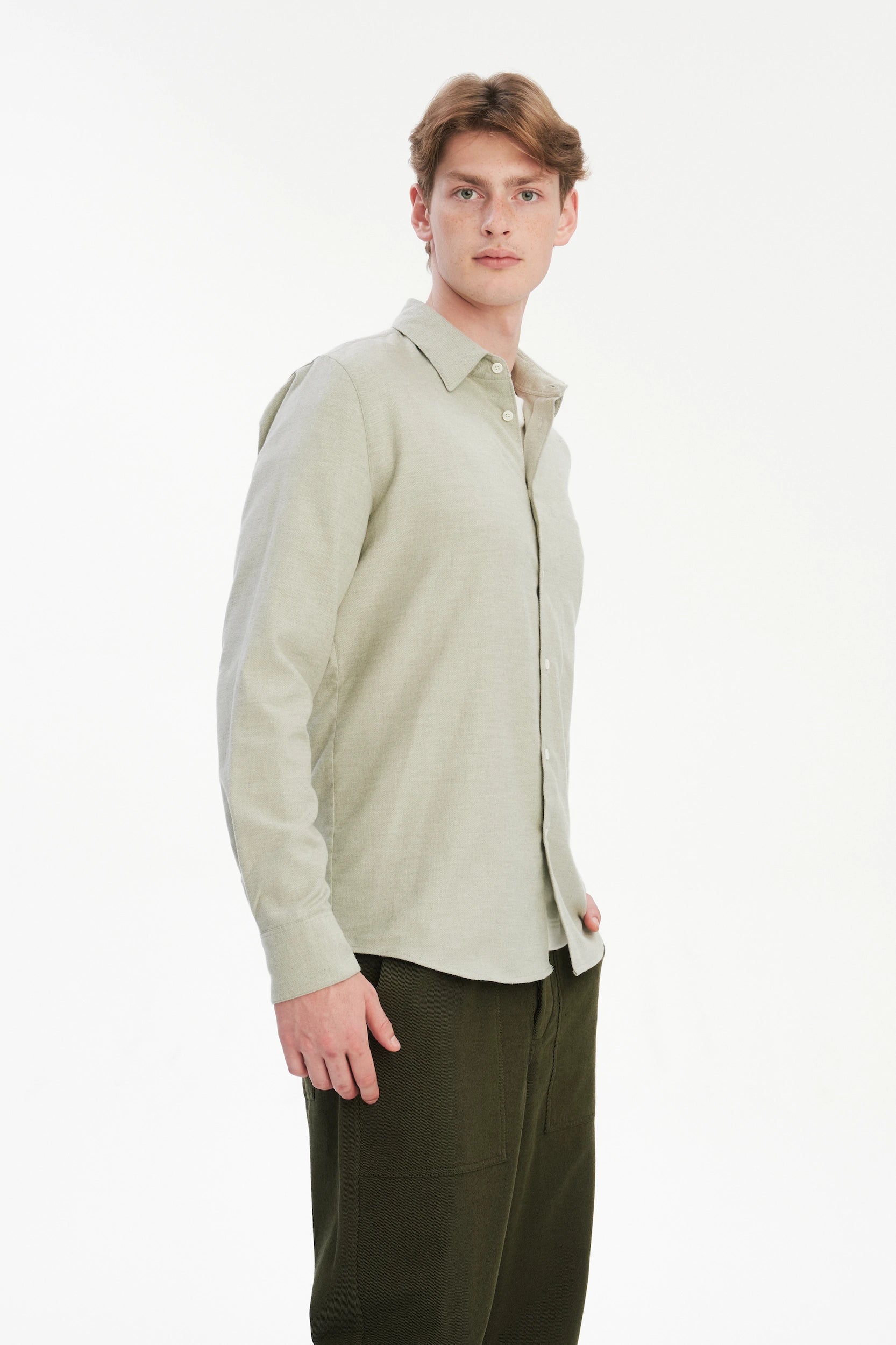 Feel Good Shirt in the Finest Cotton – Pastel Green