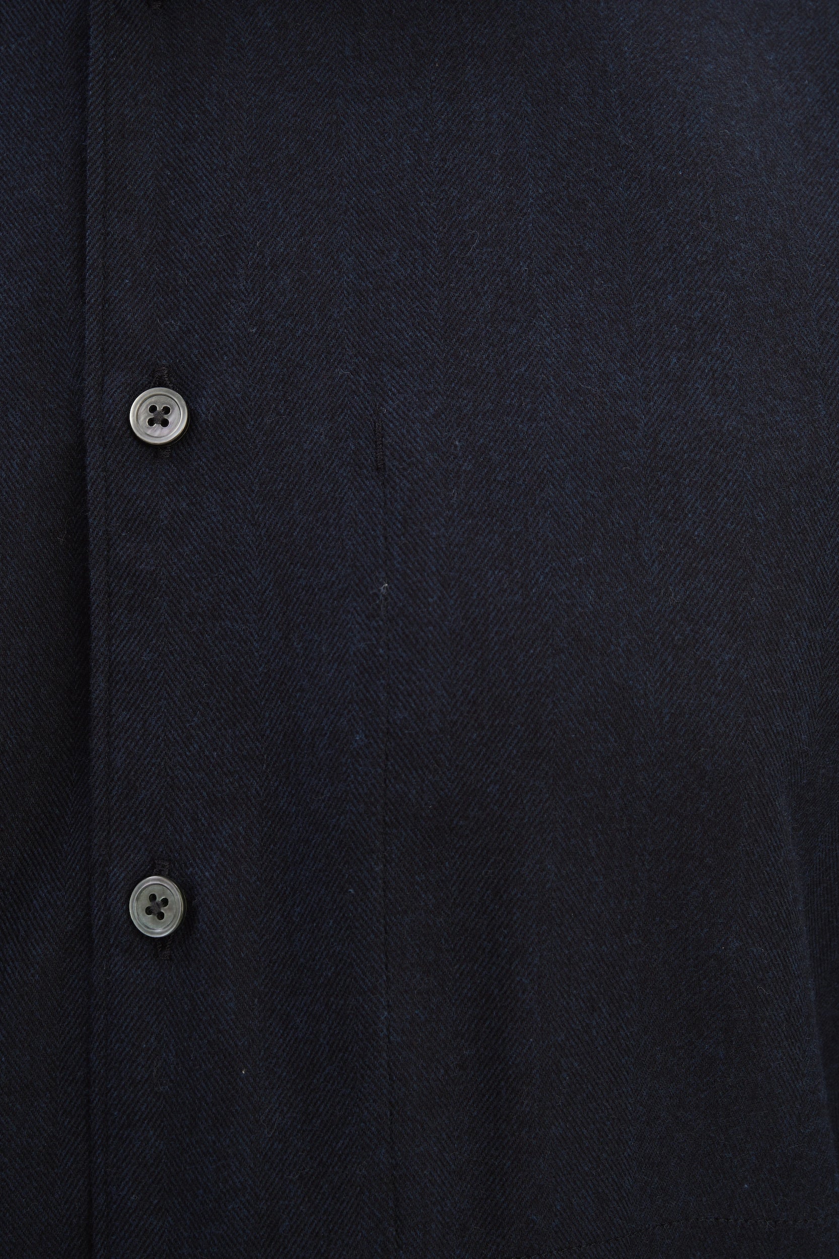 Feel Good Shirt in Navy Silky Italian Lyocell and Organic Cotton Flannel