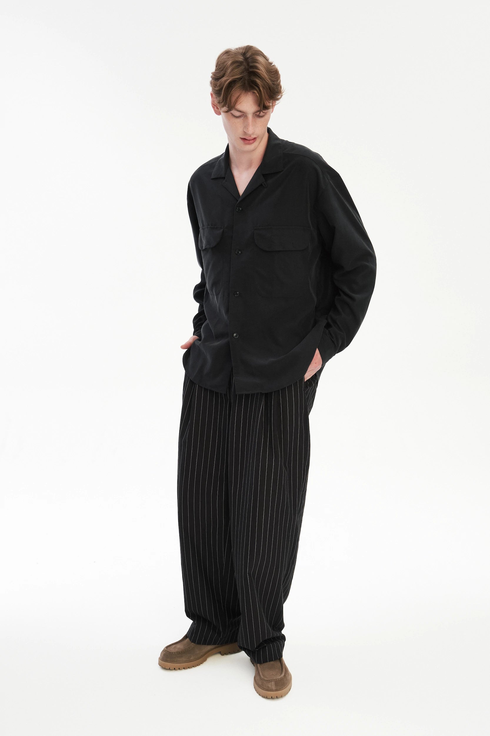 Relaxed Overshirt in Japanese Tencel