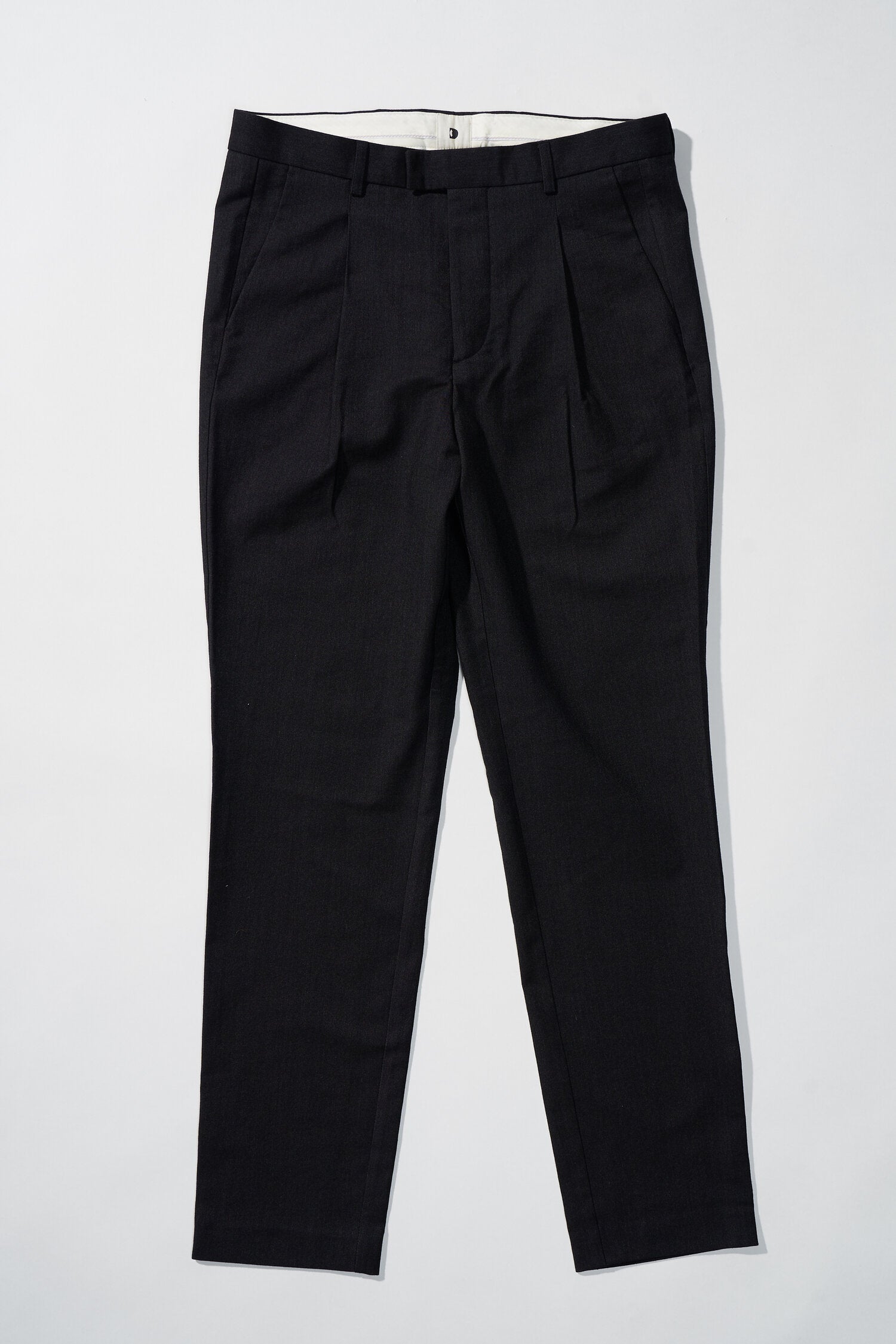 Bohemian Trousers in a Dark Grey Italian Virgin Wool and Cotton