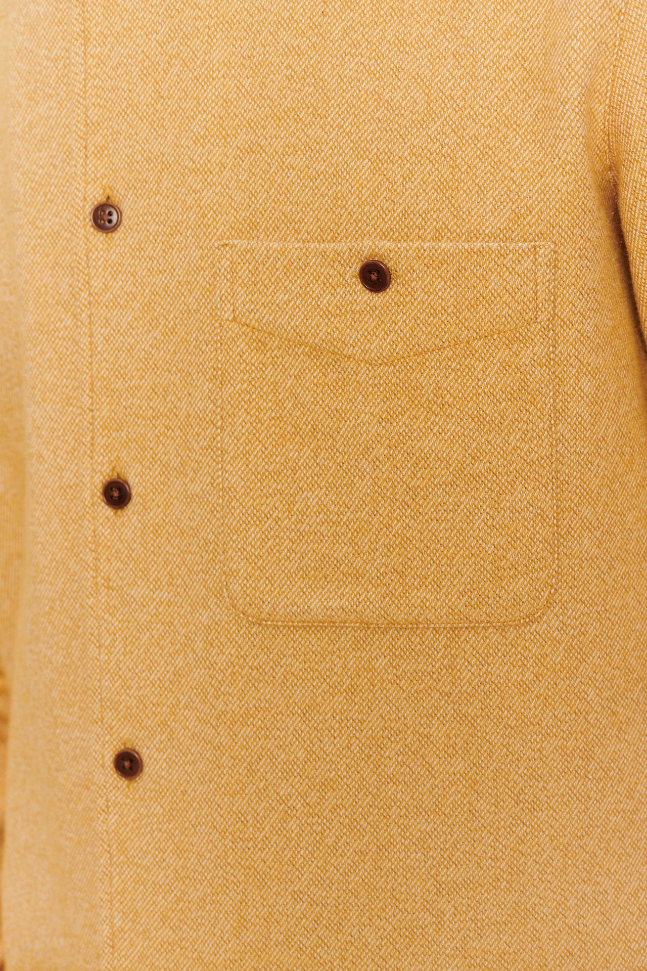 Strong Shirt in the Finest Portuguese Curcuma Yellow Cotton Flannel