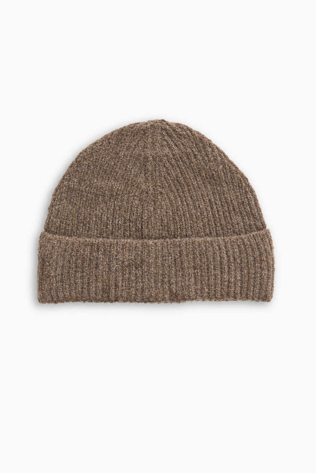 Beanie in Italian Alpaca – Warm Taupe