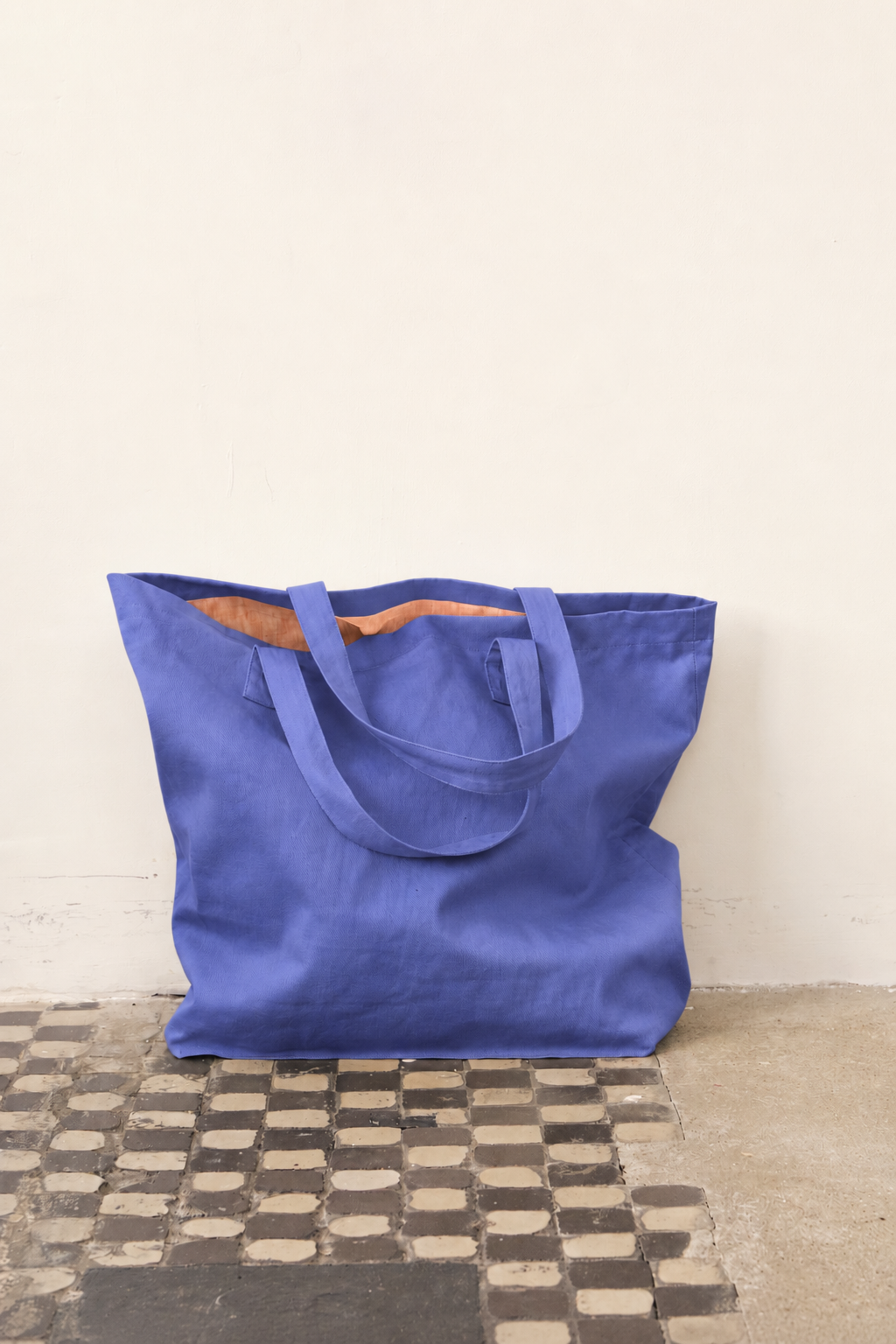 Tokyo Bag in Purple, Linen Lined
