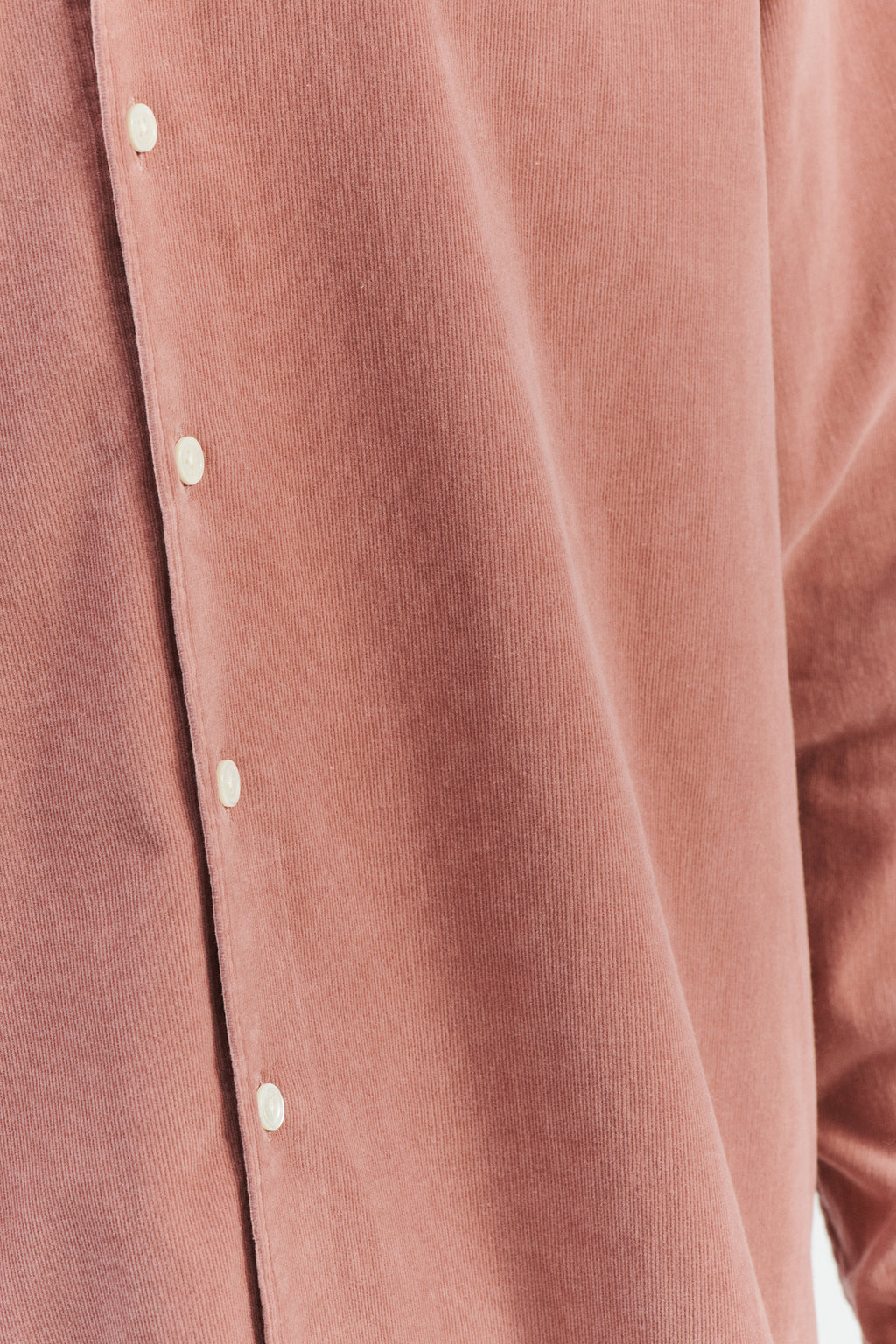 Boxy Unisex Shirt in Dusty Pink in the finest Japanese Baby Corduroy Cotton