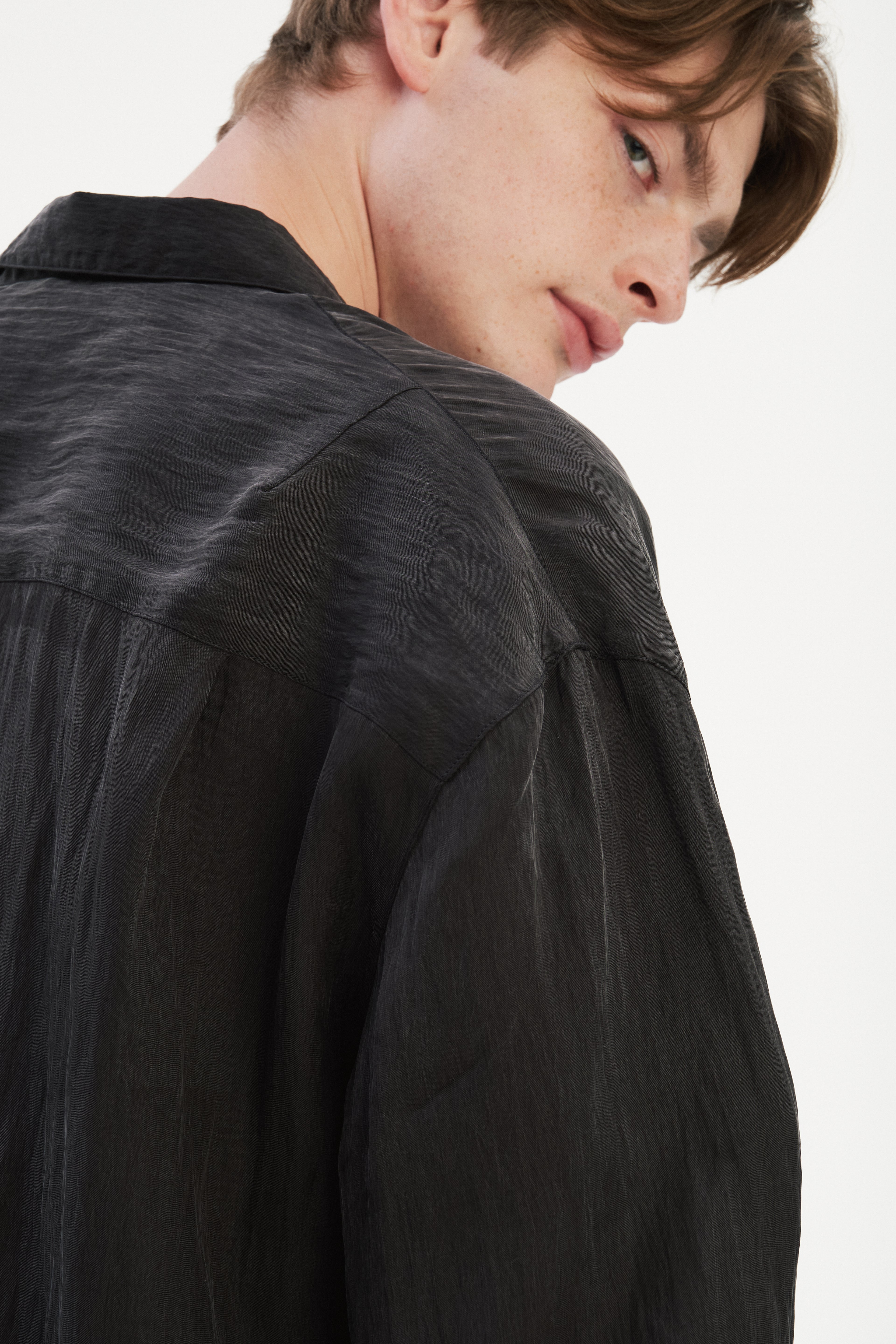 Breda Boxy Shirt in Japanese Lyocell Blend