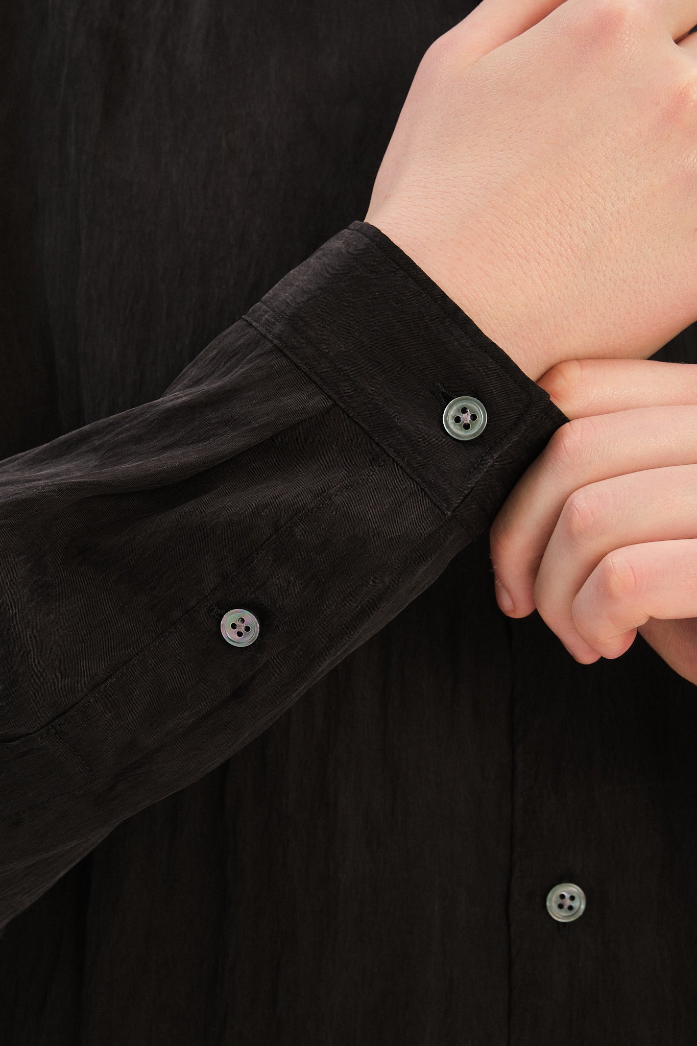Breda Boxy Shirt in an Anthracite Japanese Lyocell Blend