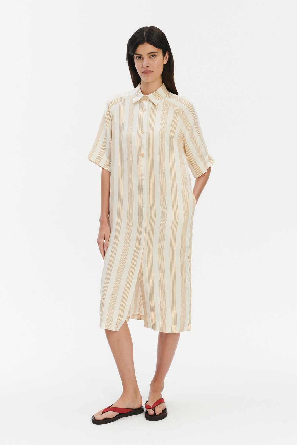 Dress in a  in Pure Finest  Italian Linen