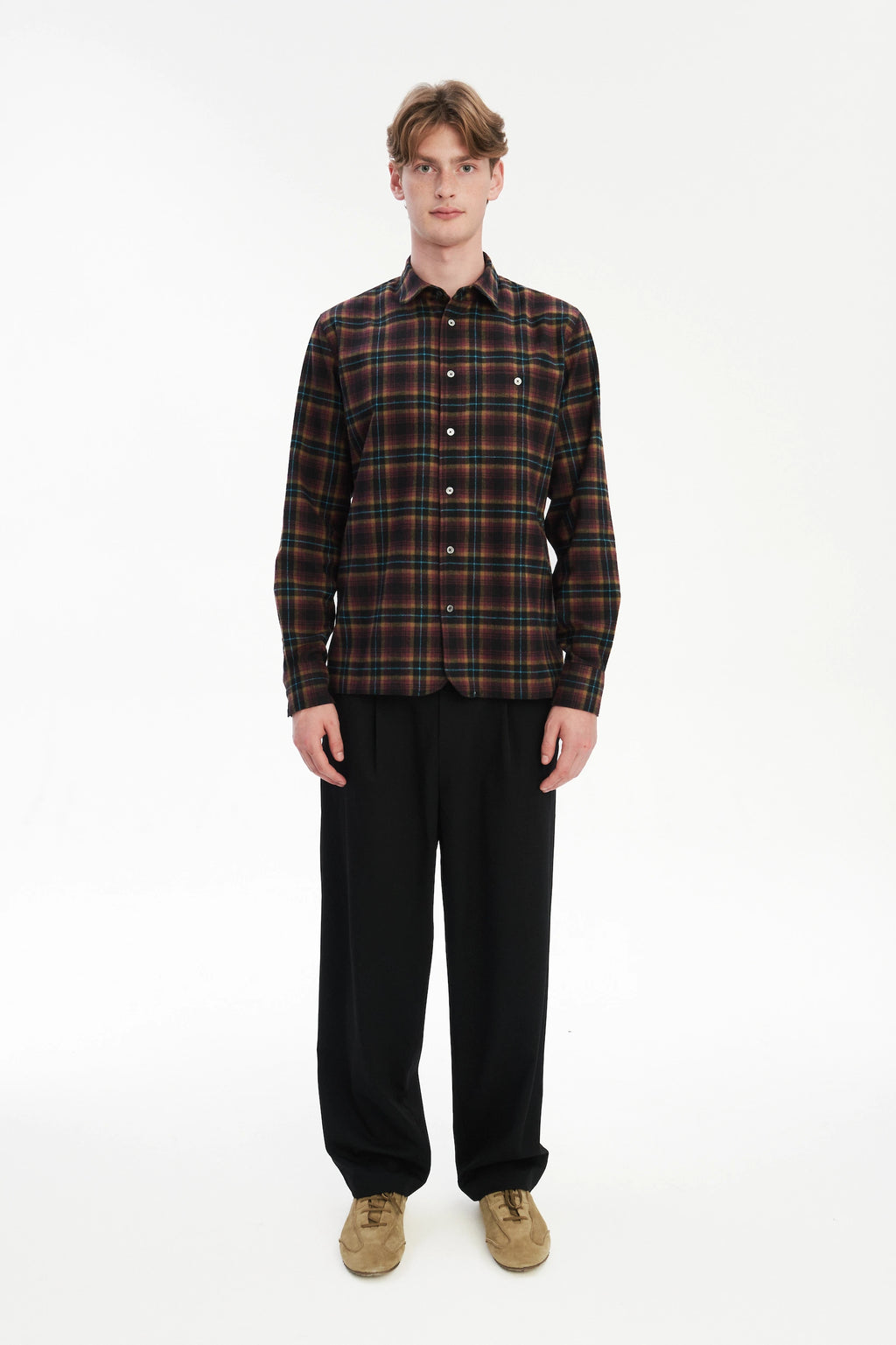 Strong Shirt in a Checked Recycled Structural Flannel
