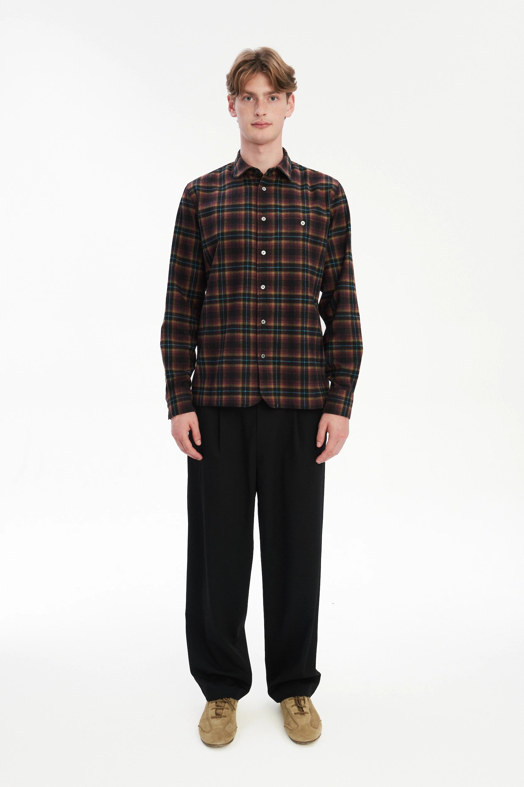 Strong Shirt in a Checked Recycled Structural Flannel