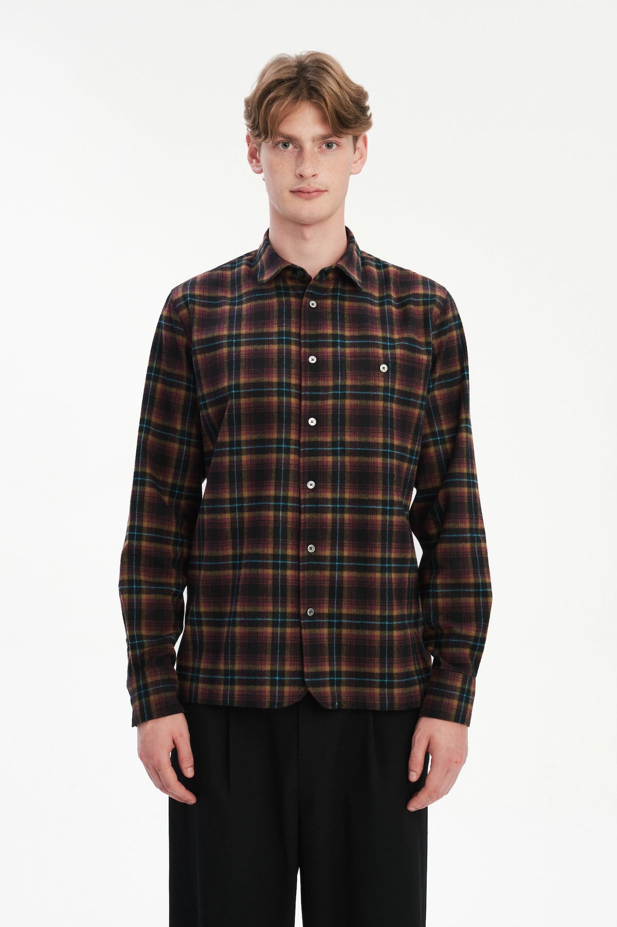 Strong Shirt in a Checked Recycled Cotton Flannel