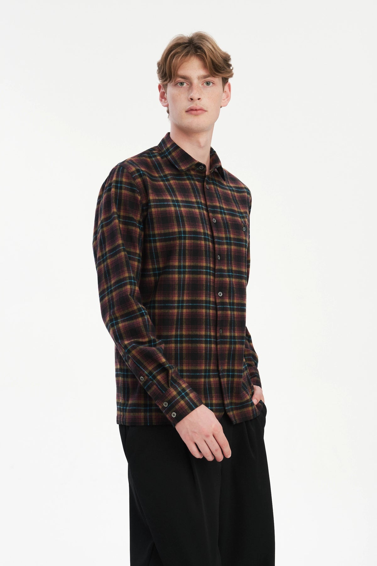 Strong Shirt in a Checked Recycled Cotton Flannel