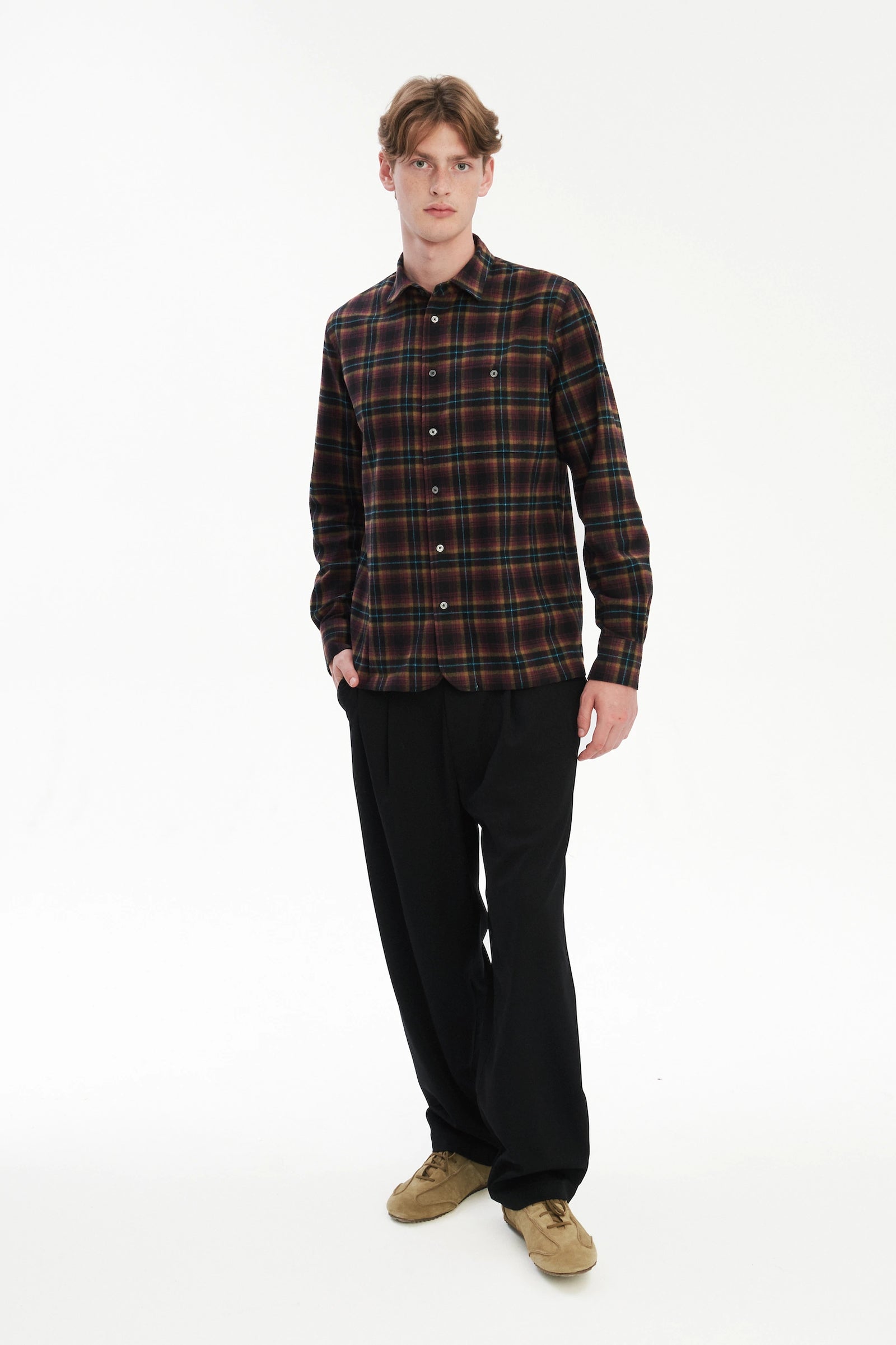 Strong Shirt in a Checked Recycled Cotton Flannel