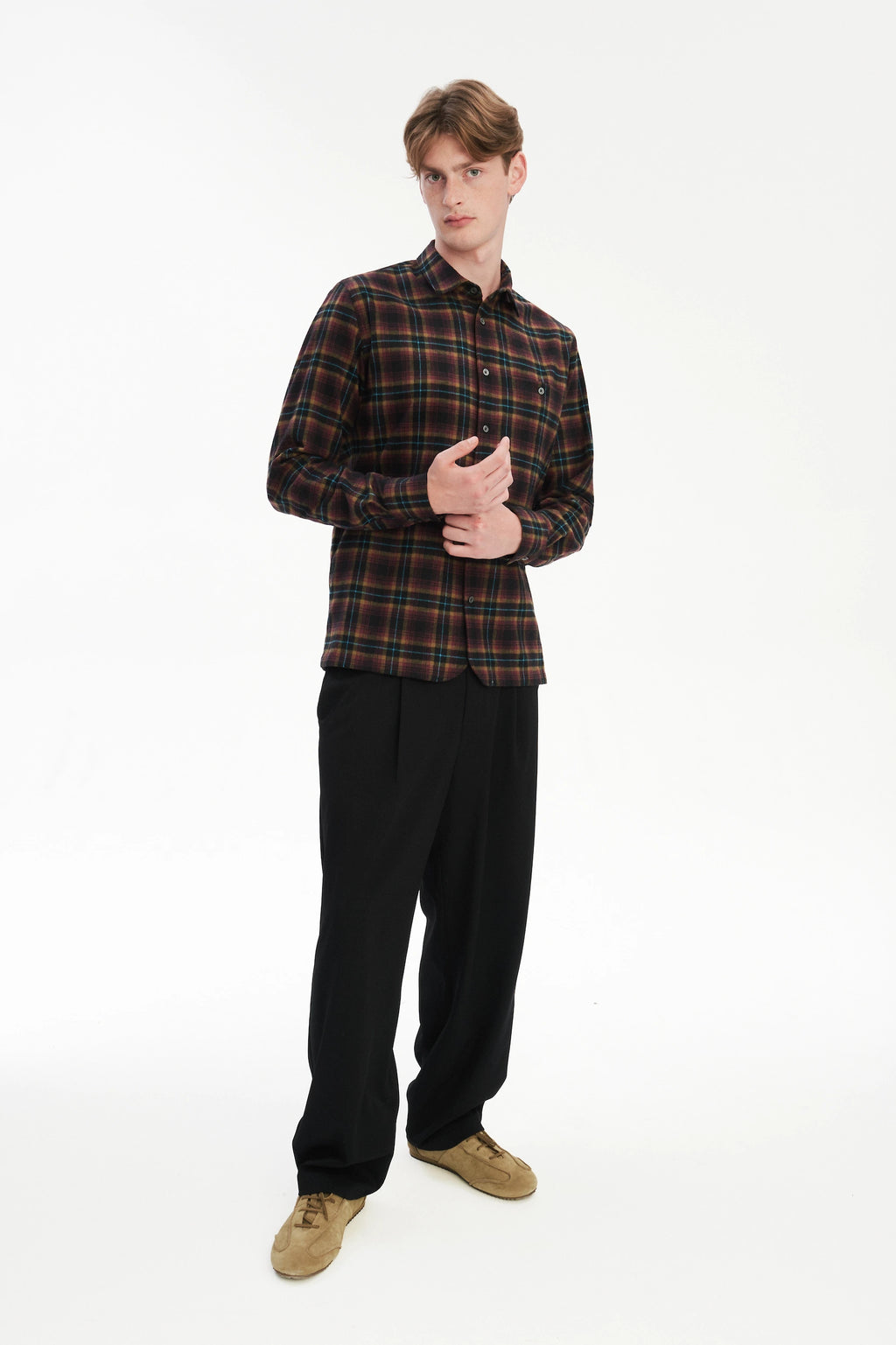 Strong Shirt in a Checked Recycled Structural Flannel