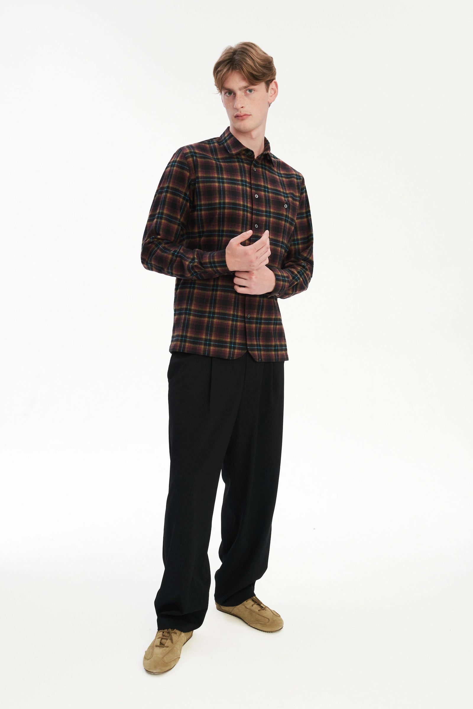 Strong Shirt in a Checked Recycled Cotton Flannel