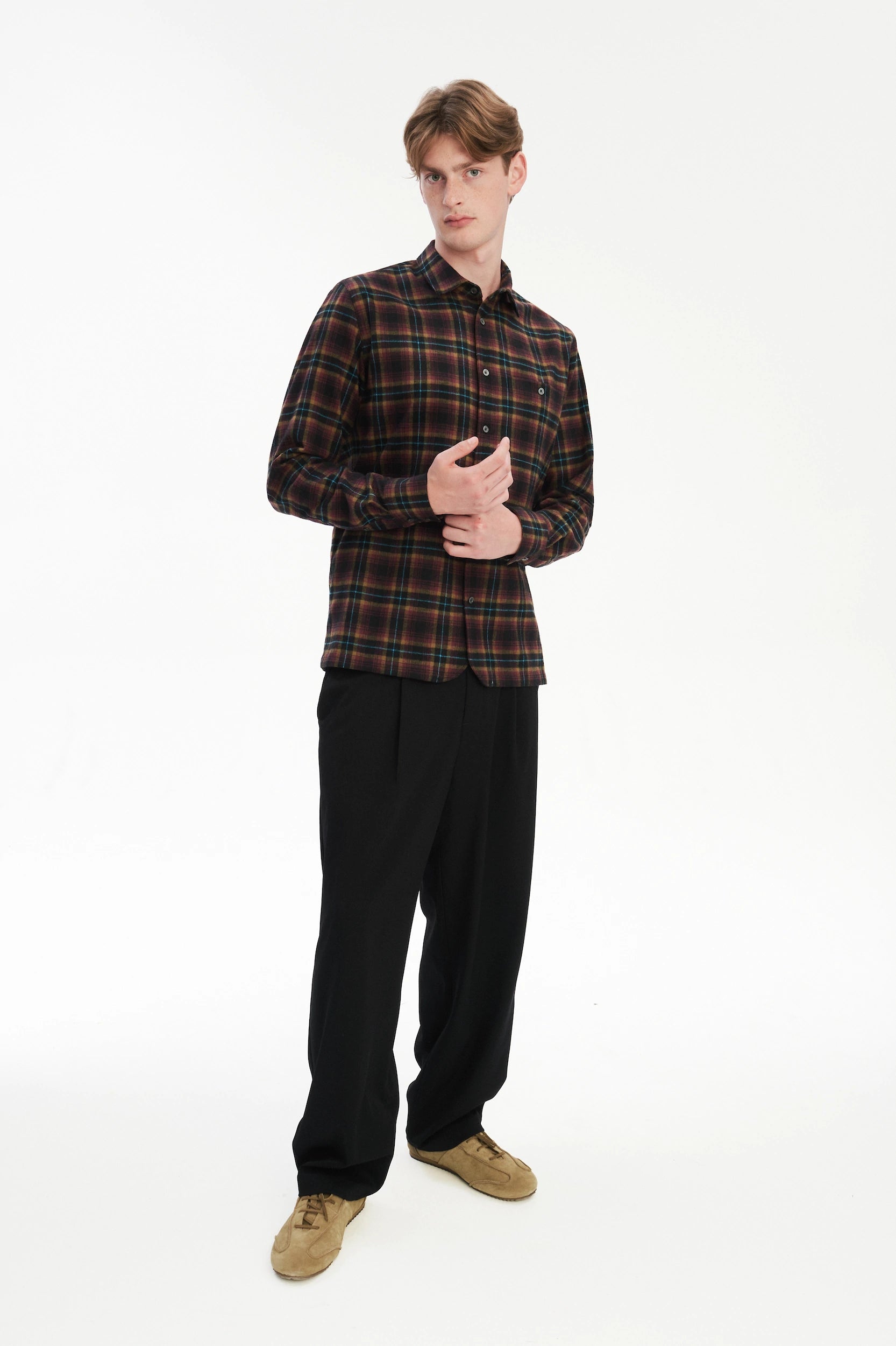 Strong Shirt in a Checked Recycled Structural Flannel