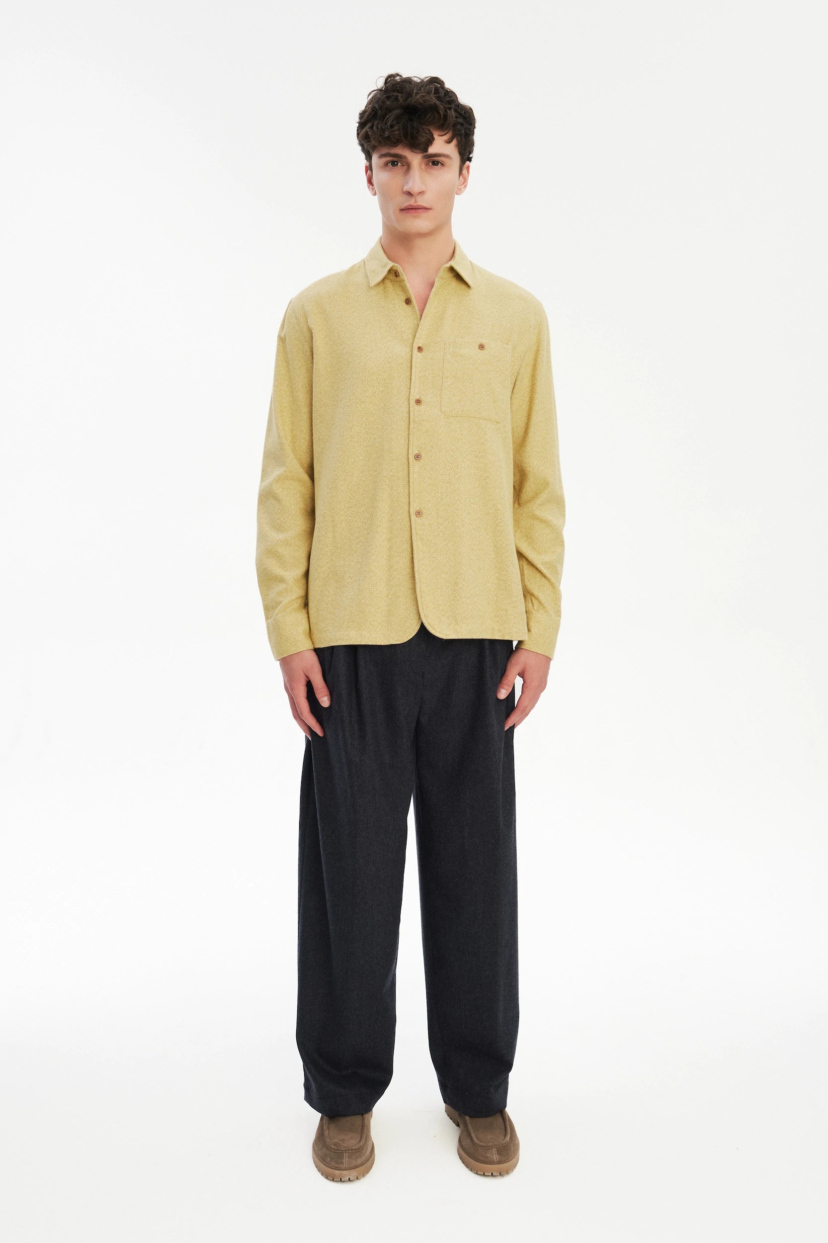 Strong Shirt in the Finest Yellow Portuguese Cotton Flannel