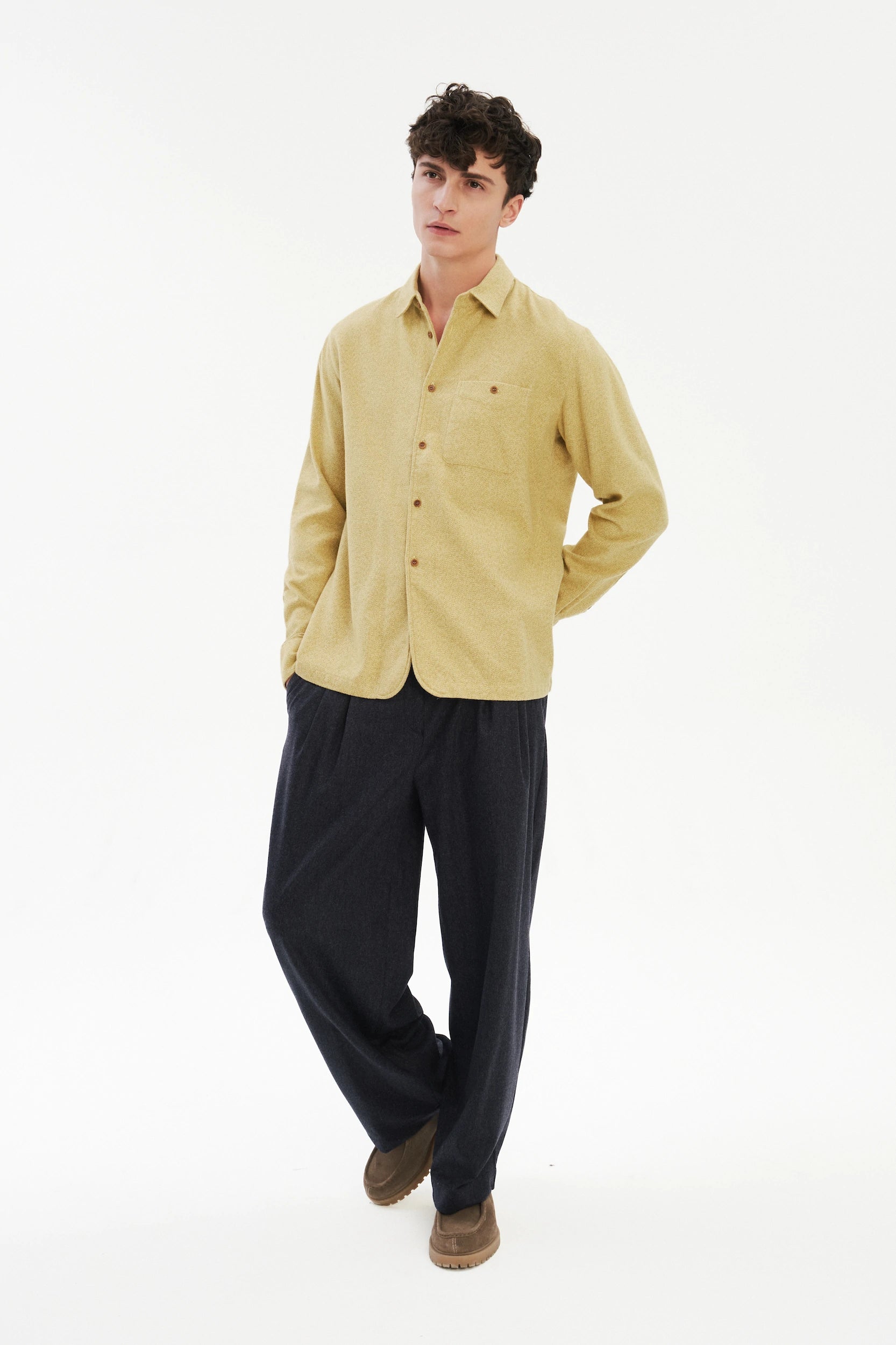 Strong Shirt in the Finest Yellow Portuguese Cotton Flannel