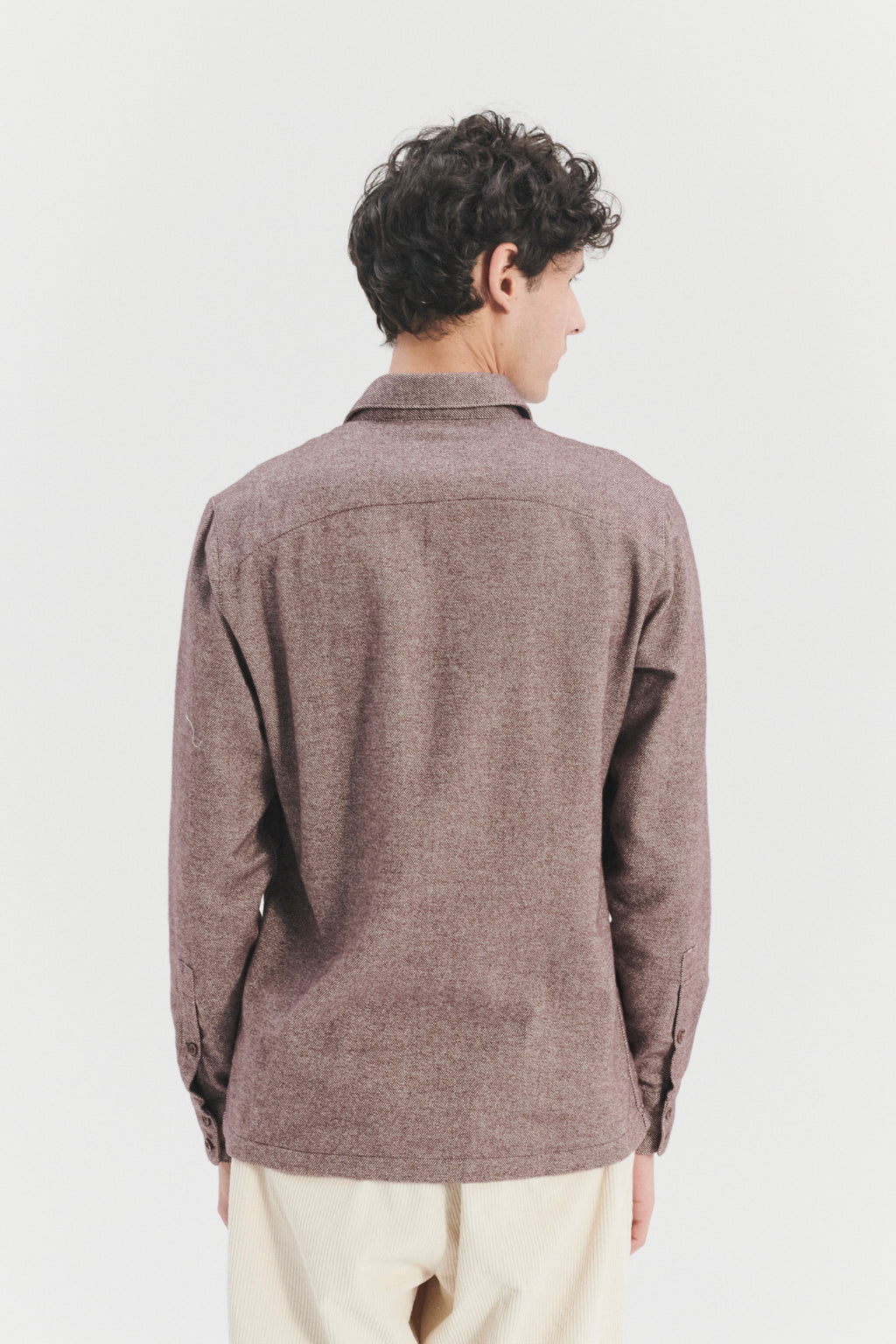 Strong Shirt in the Finest Rusty Brown Portuguese Cotton Flannel