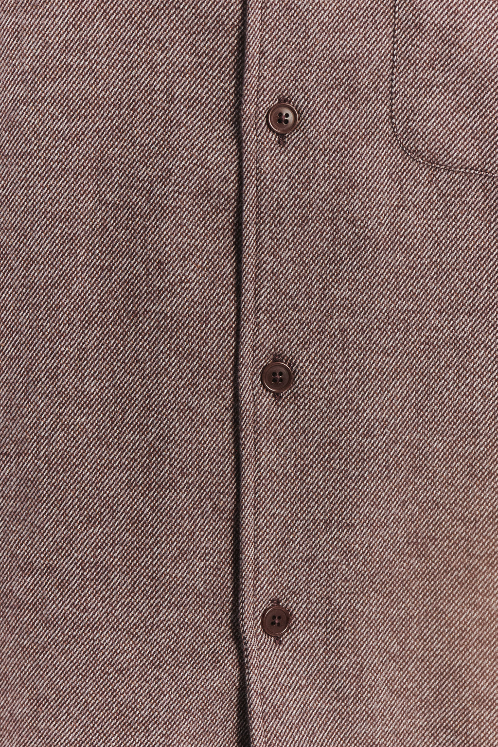 Strong Shirt in the Finest Rusty Brown Portuguese Cotton Flannel