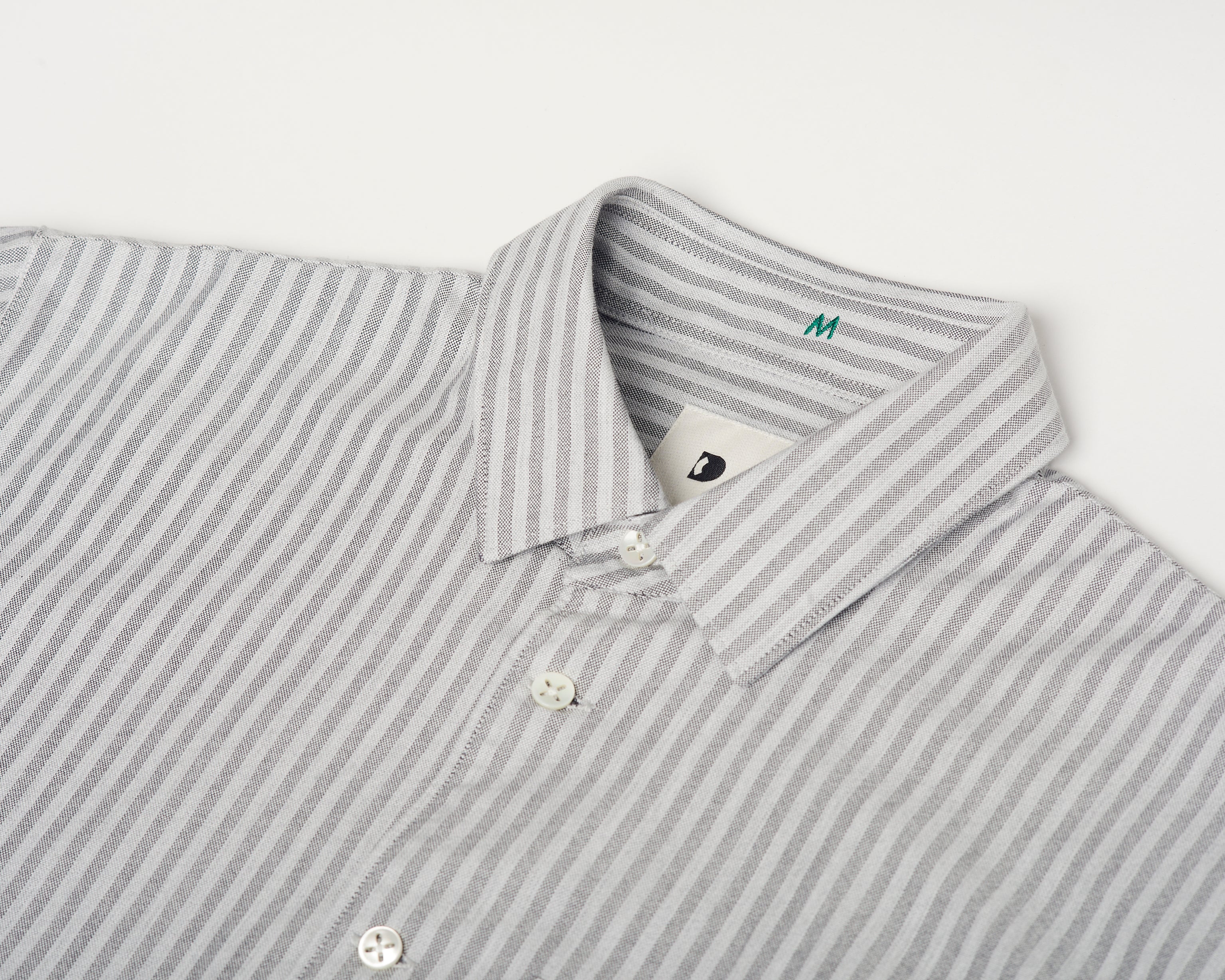 Strong Shirt in a Fine Grey Stripe Portuguese Cotton