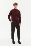Strong Shirt in a Wine Recycled Structural Flannel