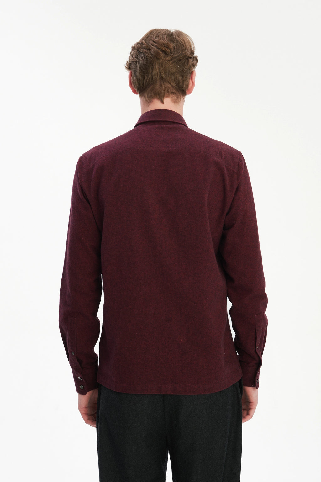 Strong Shirt in a Wine Recycled Structural Flannel