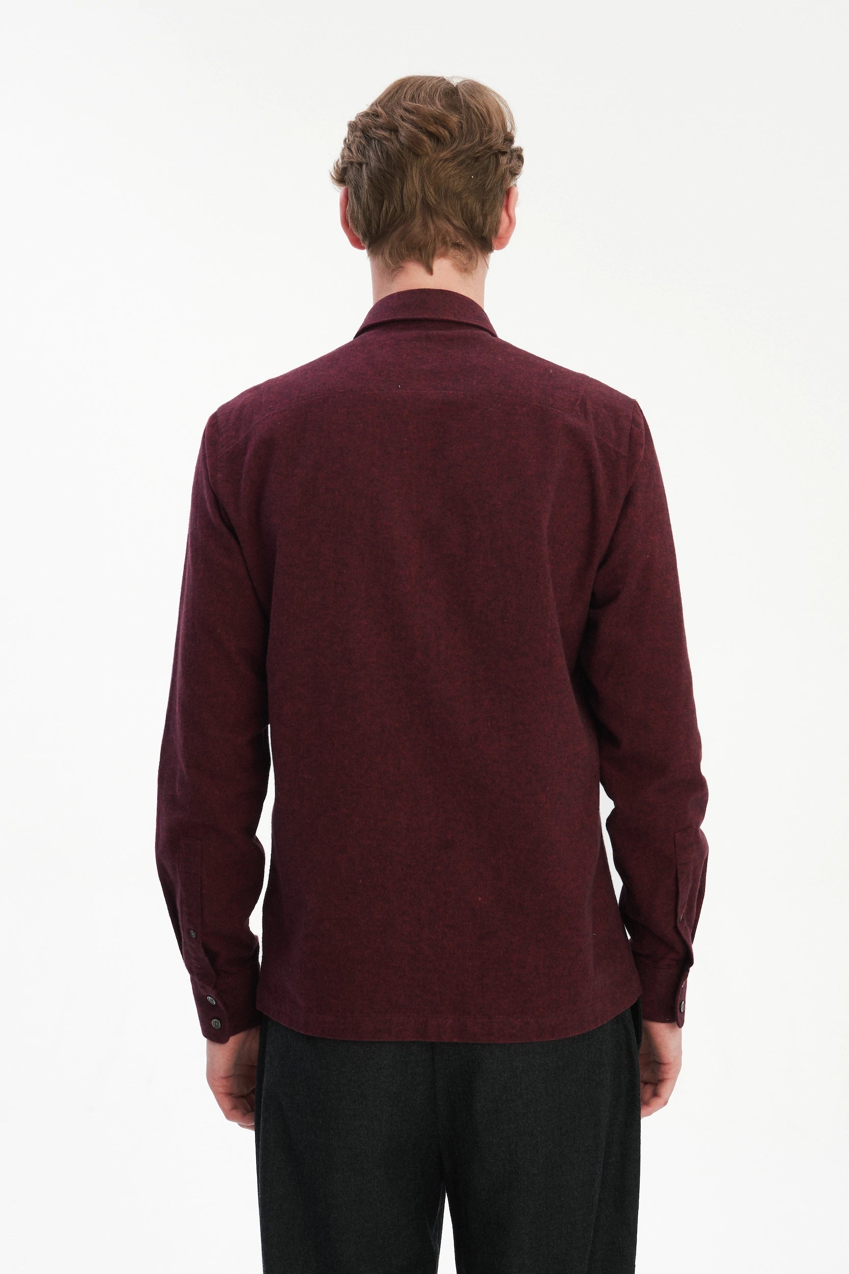 Strong Shirt in a Wine Recycled Structural Flannel