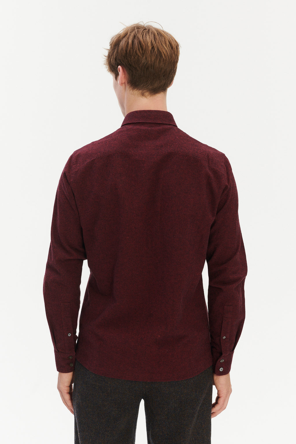 Strong Shirt in a Wine Recycled Structural Flannel