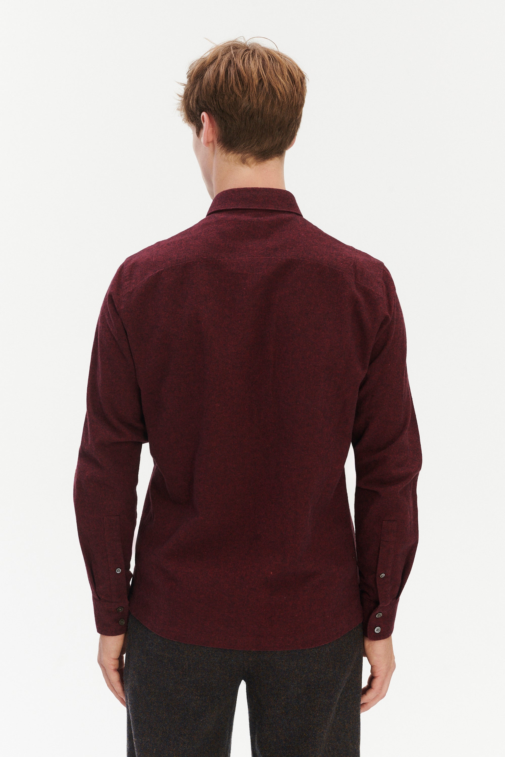 Strong Shirt in a Wine Recycled Structural Flannel
