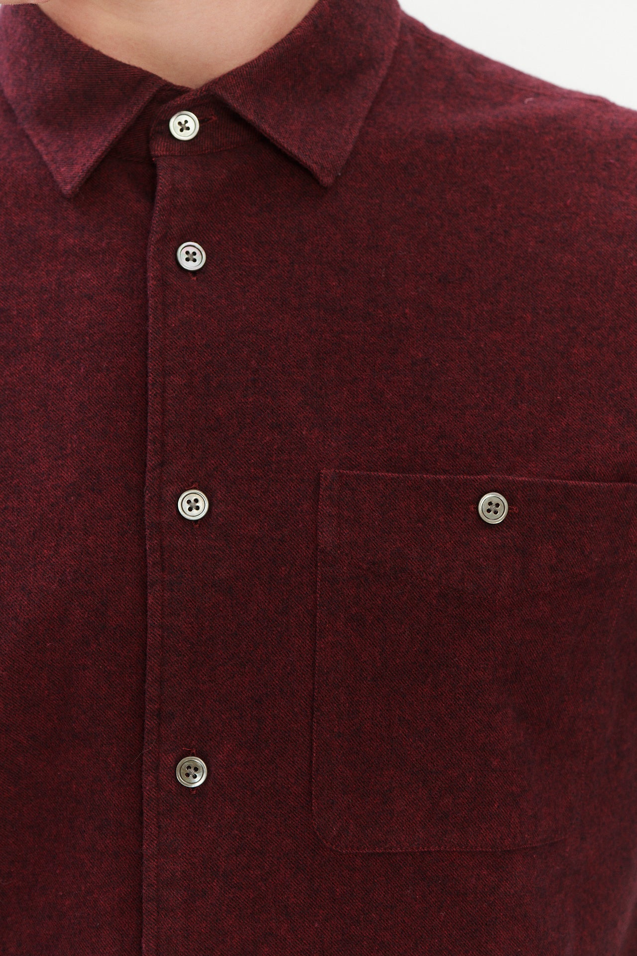 New Collection - Pre Order - Strong Shirt in a Wine Recycled Structural Flannel
