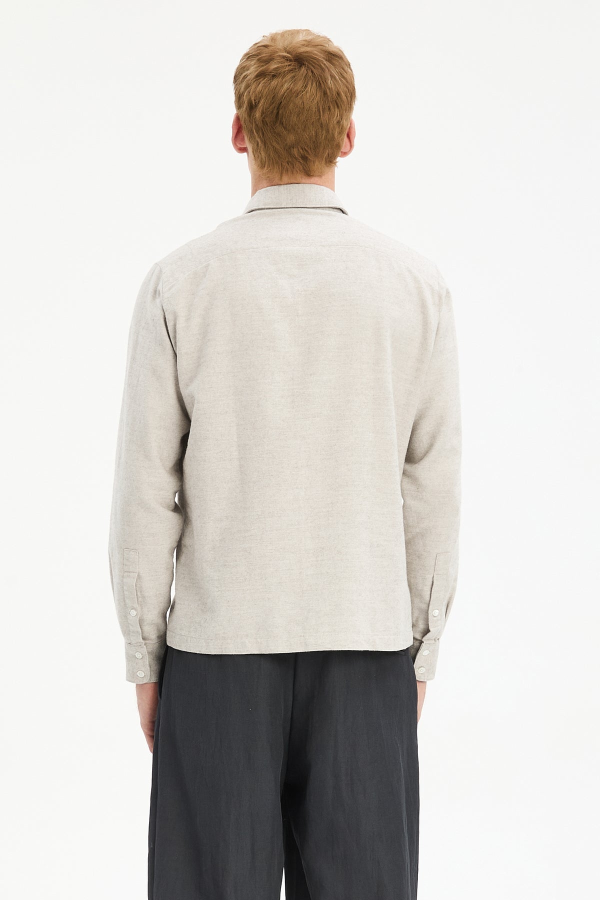 Strong Shirt in Cream Beige Japanese Cotton & Yak