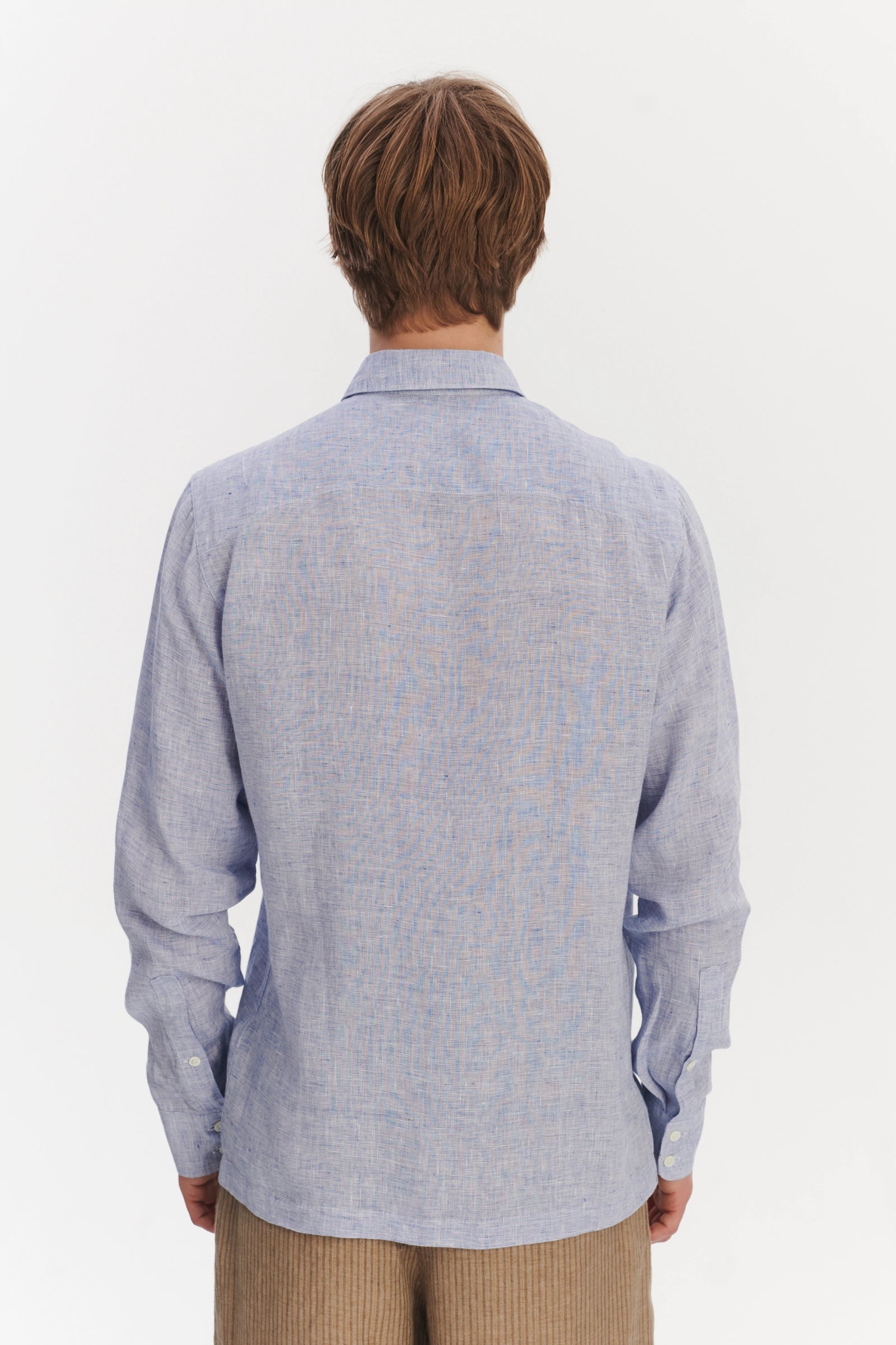 Strong Shirt in a Light Blue Bohemian Linen
