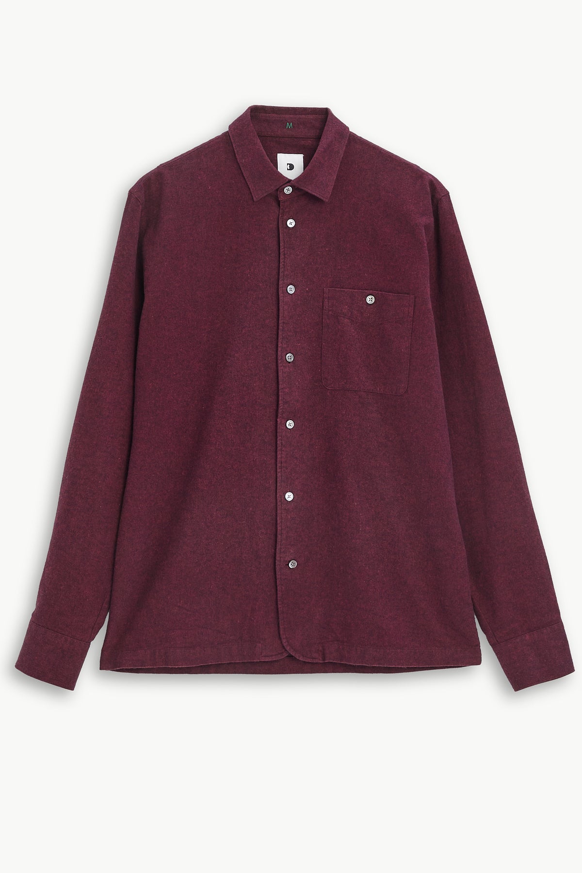 Strong Shirt in a Wine Recycled Italian Cotton Flannel