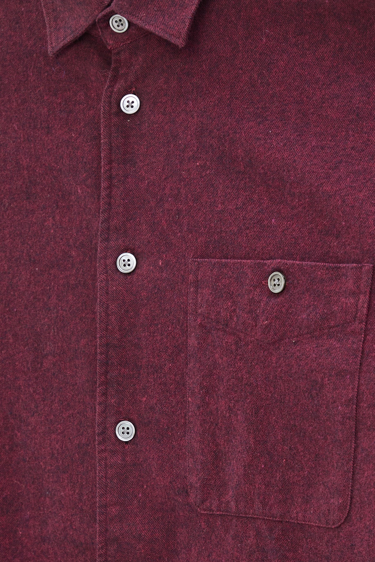 Strong Shirt in a Wine Recycled Italian Cotton Flannel