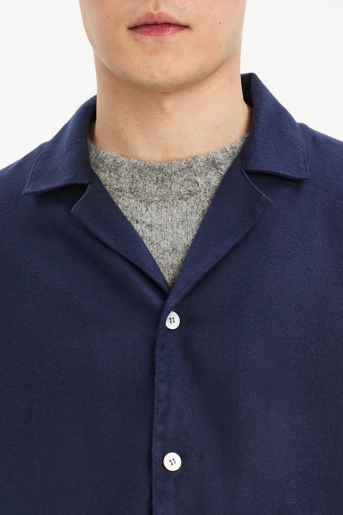 Lisboa Overshirt in Soft Portuguese Combed Tencel