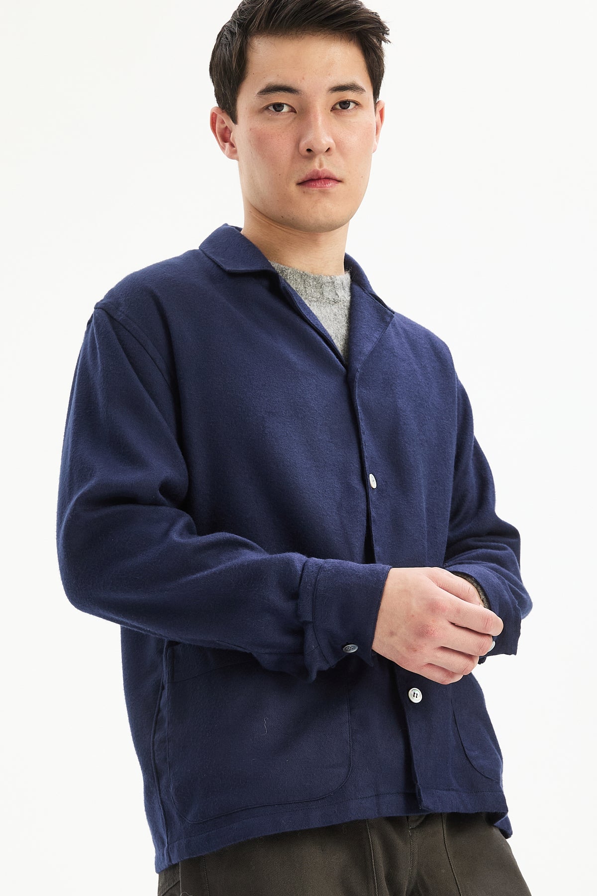 Lisboa Overshirt in Soft Portuguese Combed Tencel